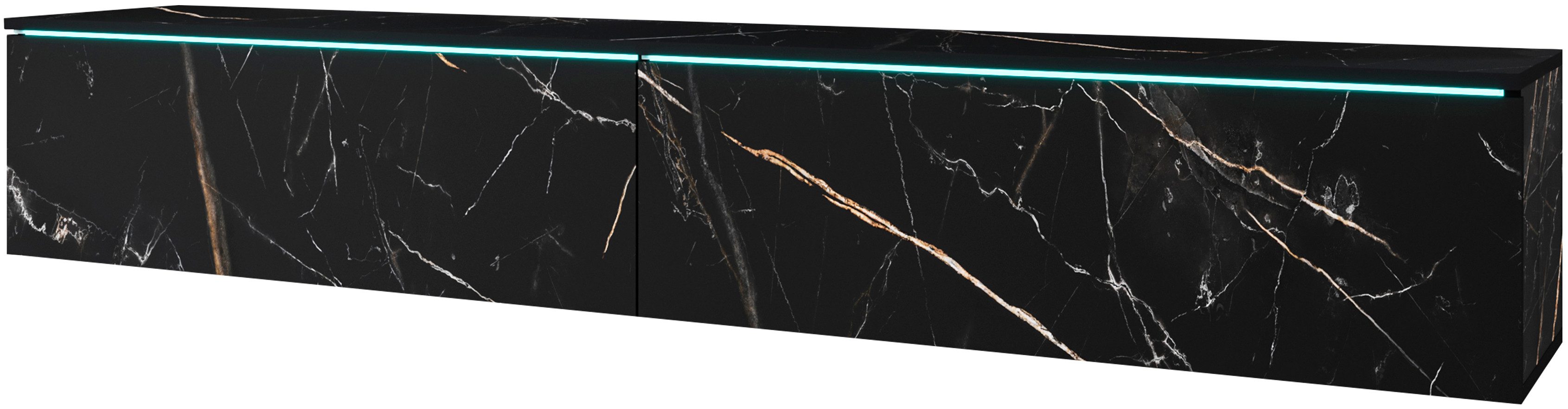 Home affaire Lowboard LOWBOARD VERA, wahlweise mit oder ohne Beleuchtung, M günstig online kaufen