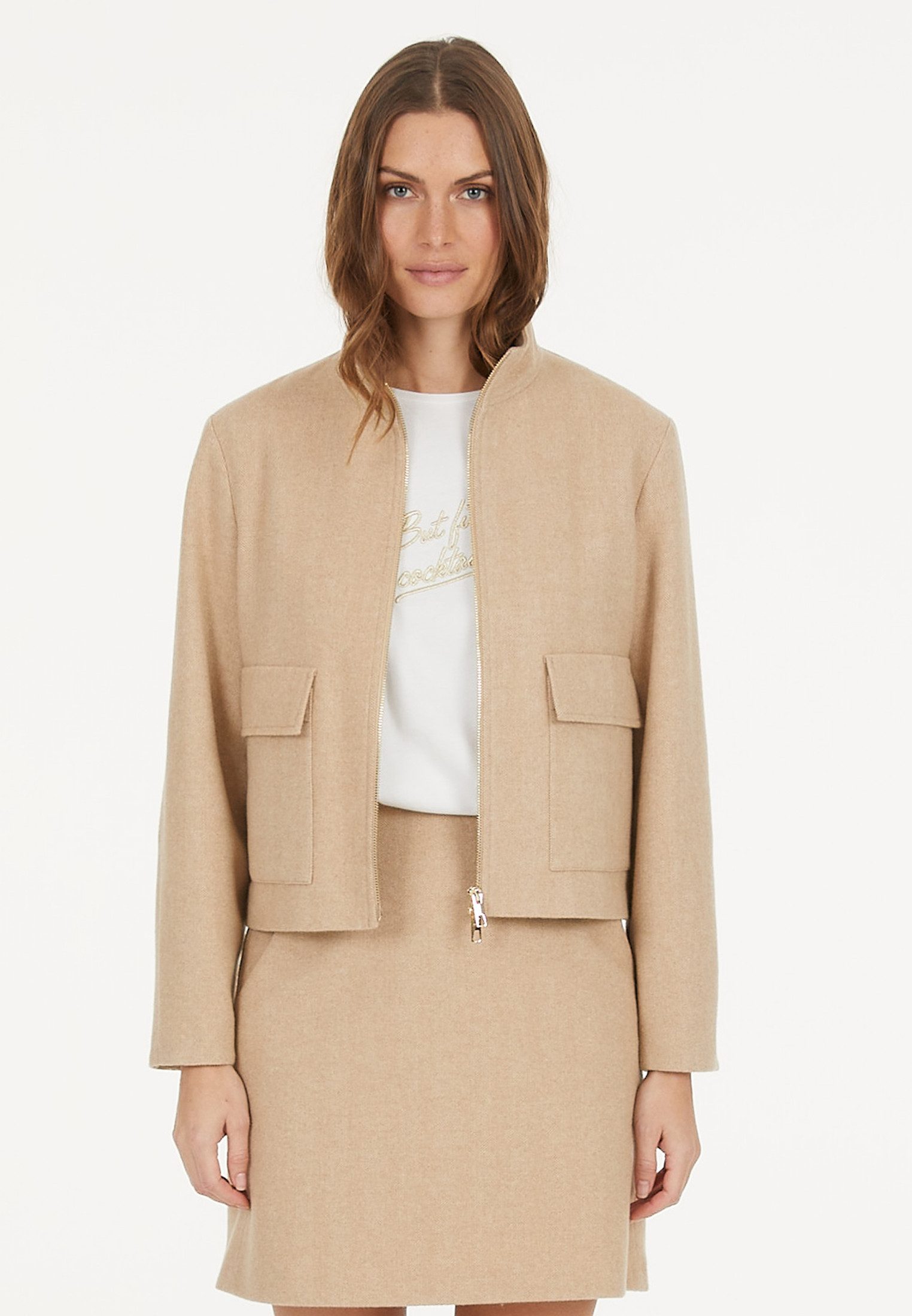 MARC AUREL Kurzjacke aus italienischer Wollmischung günstig online kaufen