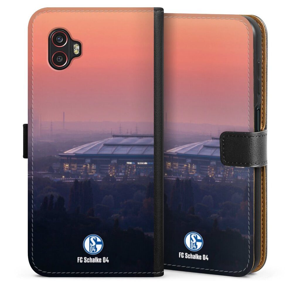 DeinDesign Handyhülle Stadion FC Schalke 04 Offizielles Lizenzprodukt Schalke 04 Stadion, Samsung Galaxy XCover 6 Pro Hülle Flip Case Klapphülle
