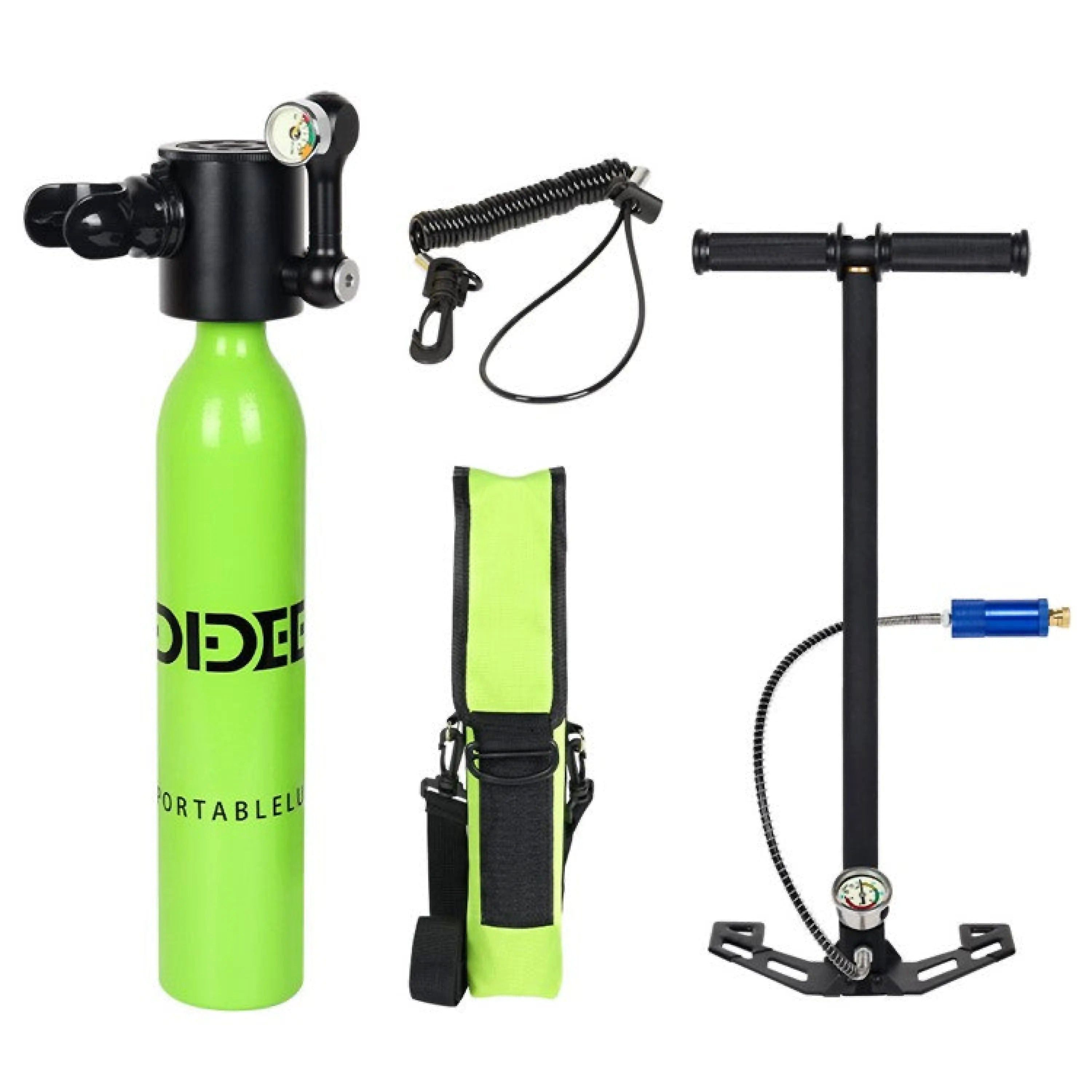 Sport-Knight® Tauchset Mini-Tauchgerät 0,5L, Komplett-Set für Schnorchler & Taucher