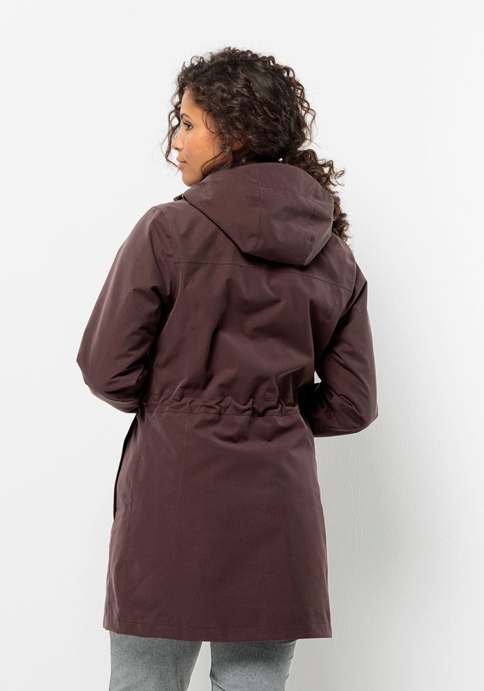 Wolfskin 3-in-1-Funktionsmantel boysenberry COAT Jack OTTAWA