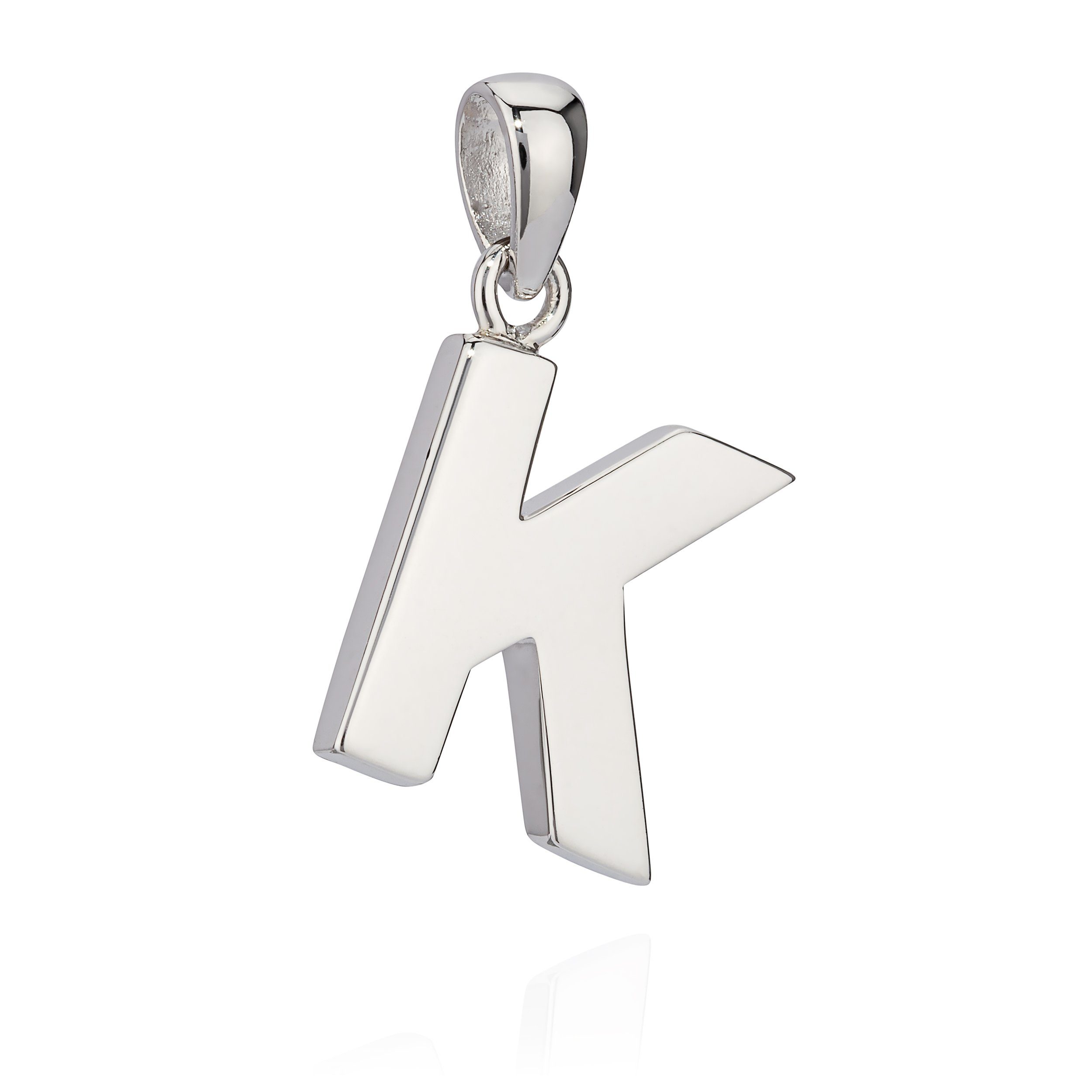 NKlaus Kettenanhänger 13x11mm Kettenanhänger Buchstabe K Silber 925 anla günstig online kaufen
