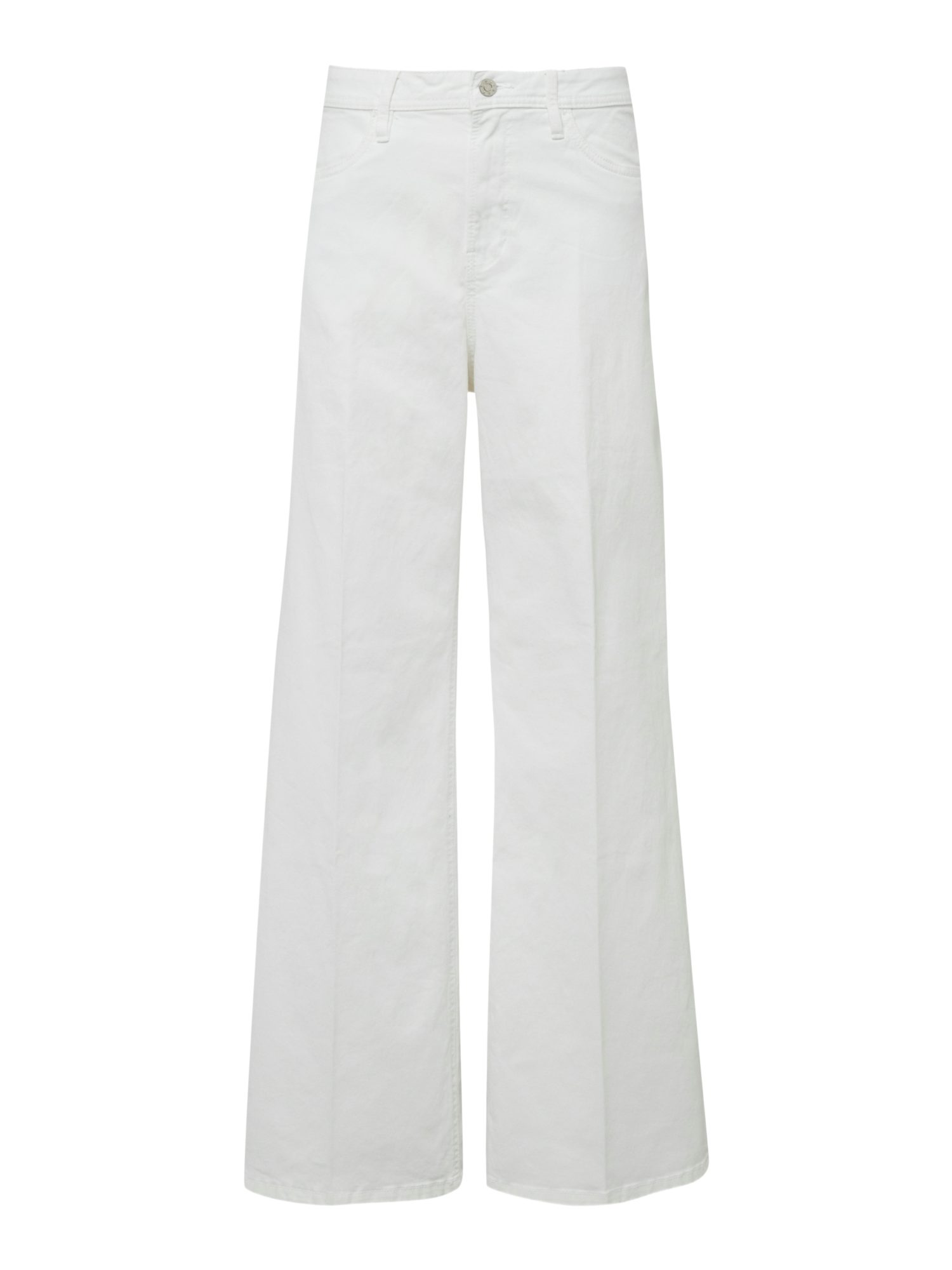 s.Oliver Weite Jeans weiß,Casual,Baumwolle,Unifarben,Regular Fit,Hoch