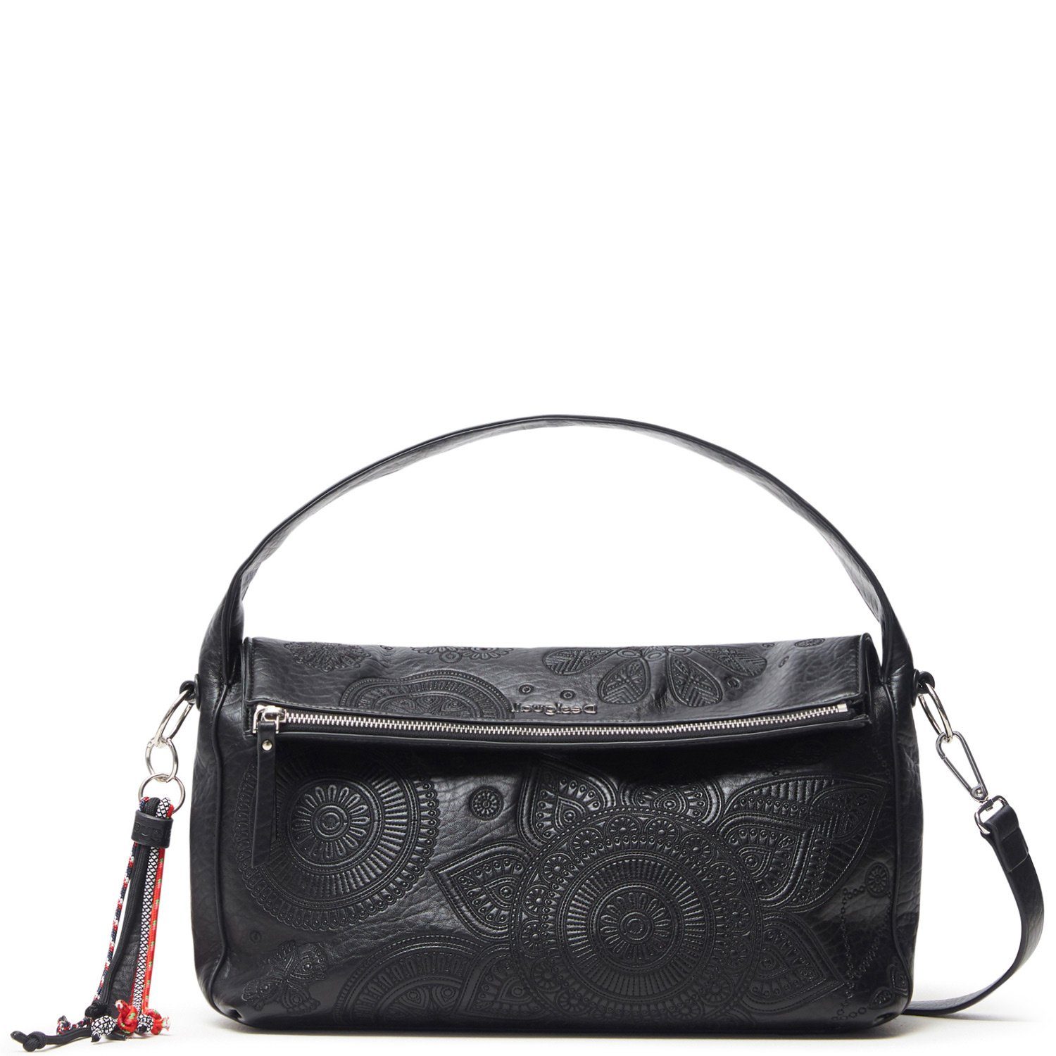 Umhängetasche Desigual Damen Schultertasche Deja Vu Narbonne Flap Negro