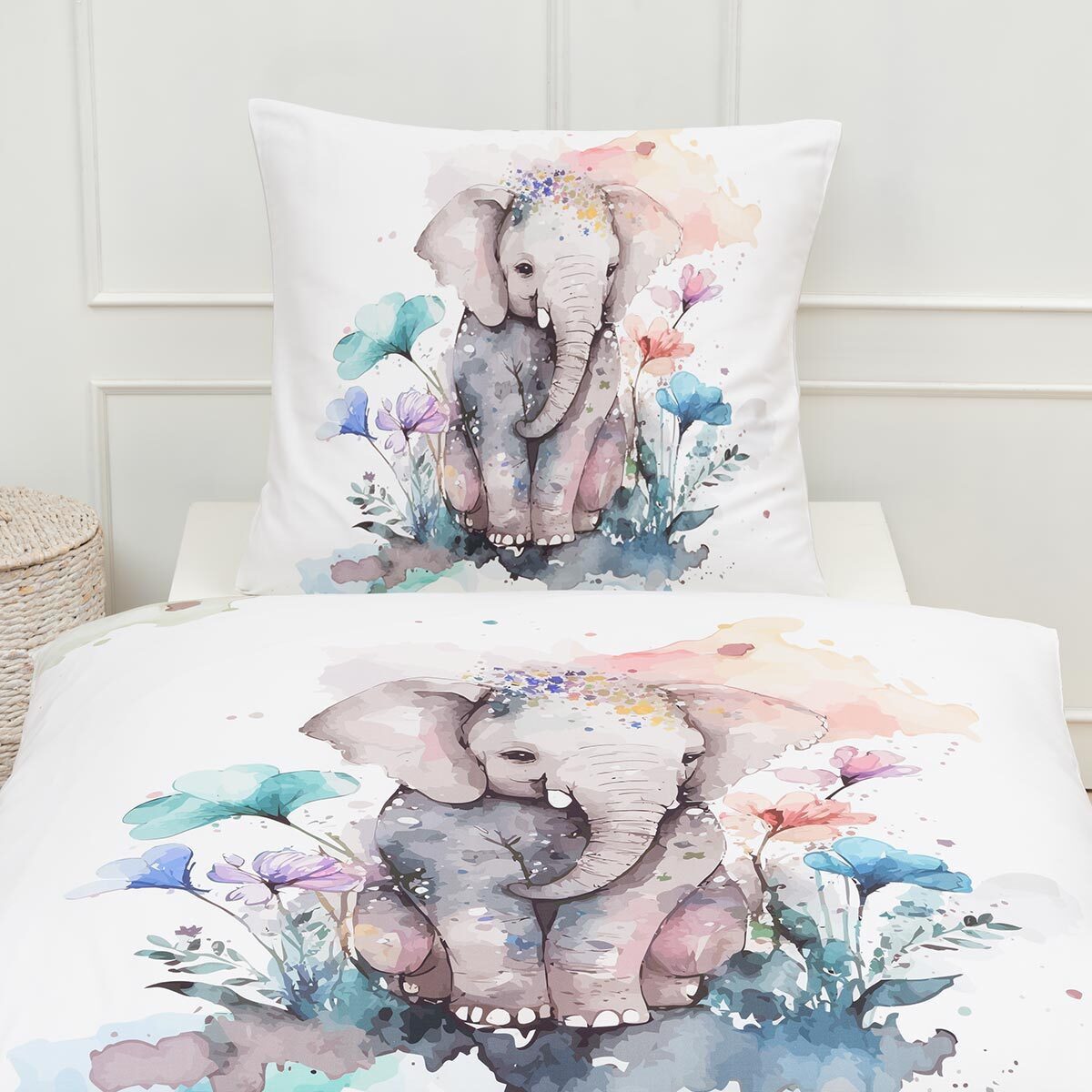 TRAUMSCHLAF Bettwäsche Elefant, Mako Satin, 2 günstig online kaufen