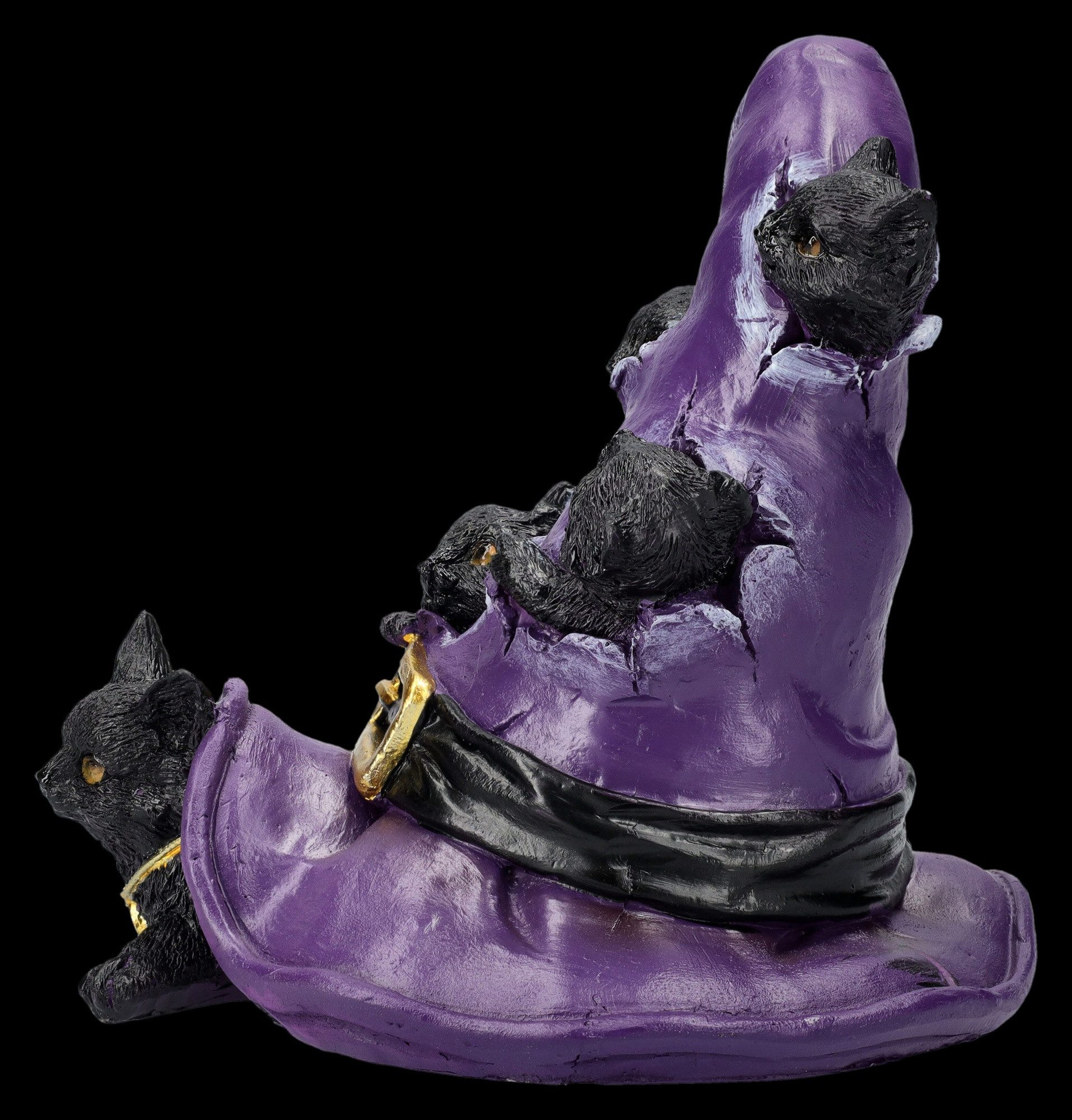 Figuren Shop GmbH Fantasy-Figur Katzenfiguren aus Zauberhut - Magical Mischief - Baby Katzen Fantasy
