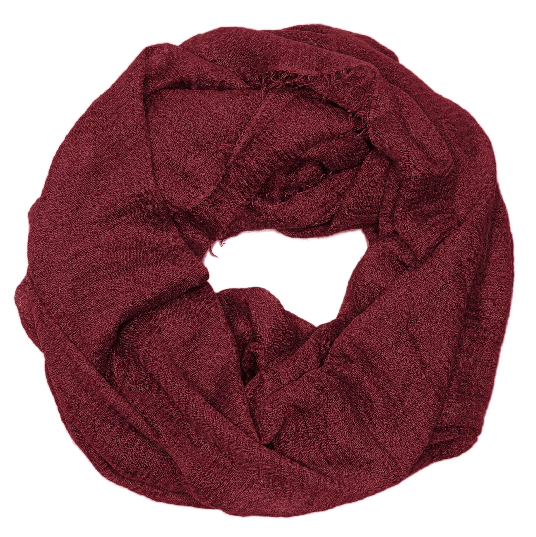 dy_mode Loop Damen Loop Schal/Schlauchschal/Rundschal in Unifarben Weicher Schal, in Unifarbe