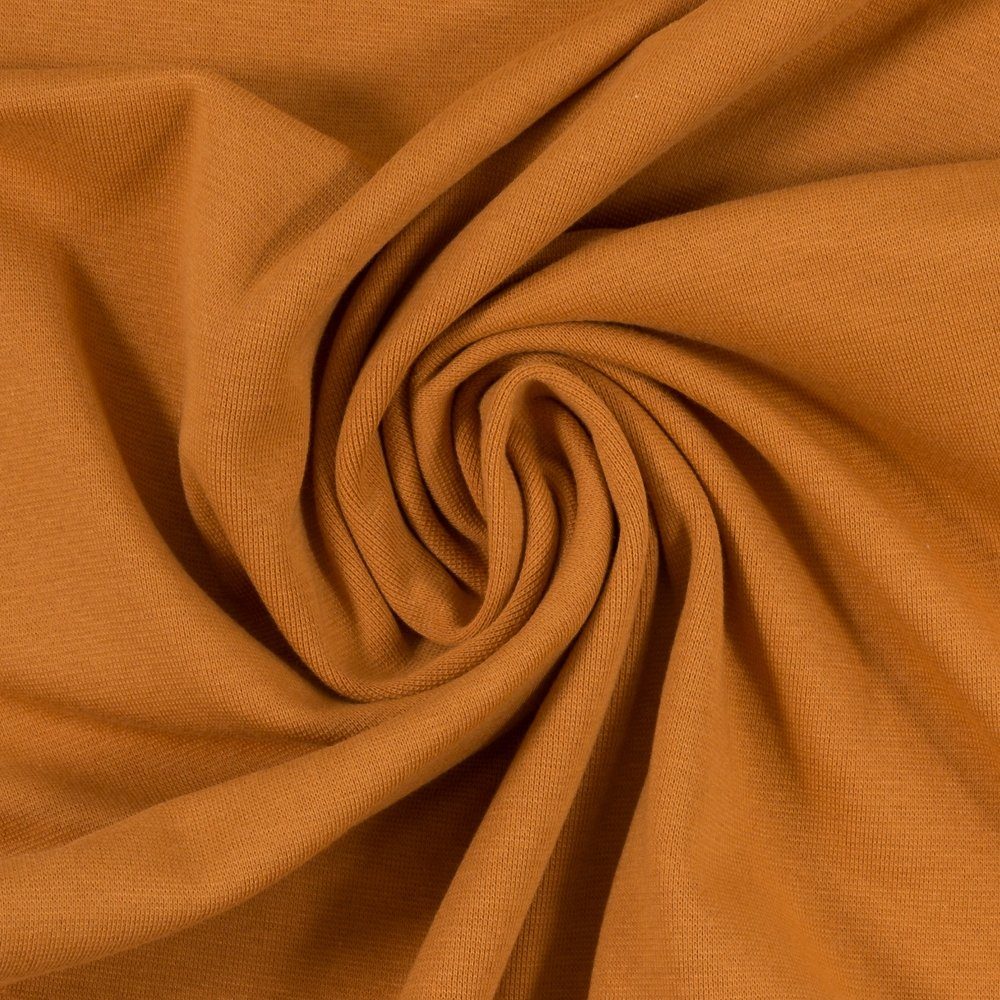 larissastoffe Stoff Bündchenstoff uni, Swafing Heike 100 cm breit - ocker 315