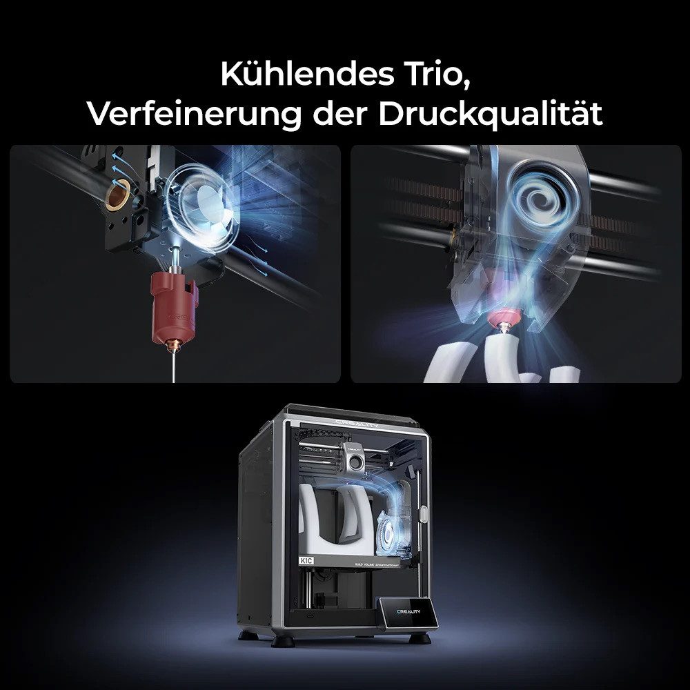 Creality 3D 3D-Drucker Creality K1C CoreXY-3D-Drucker, Unterstützung von Carbon-Faser-Filamenten