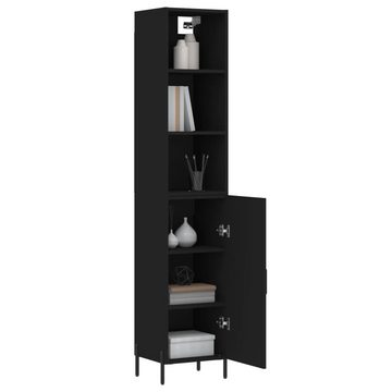 vidaXL Kleiderschrank Regal Highboard Schrank Hochschrank Schwarz 34,5x34x180 cm Holzwerksto