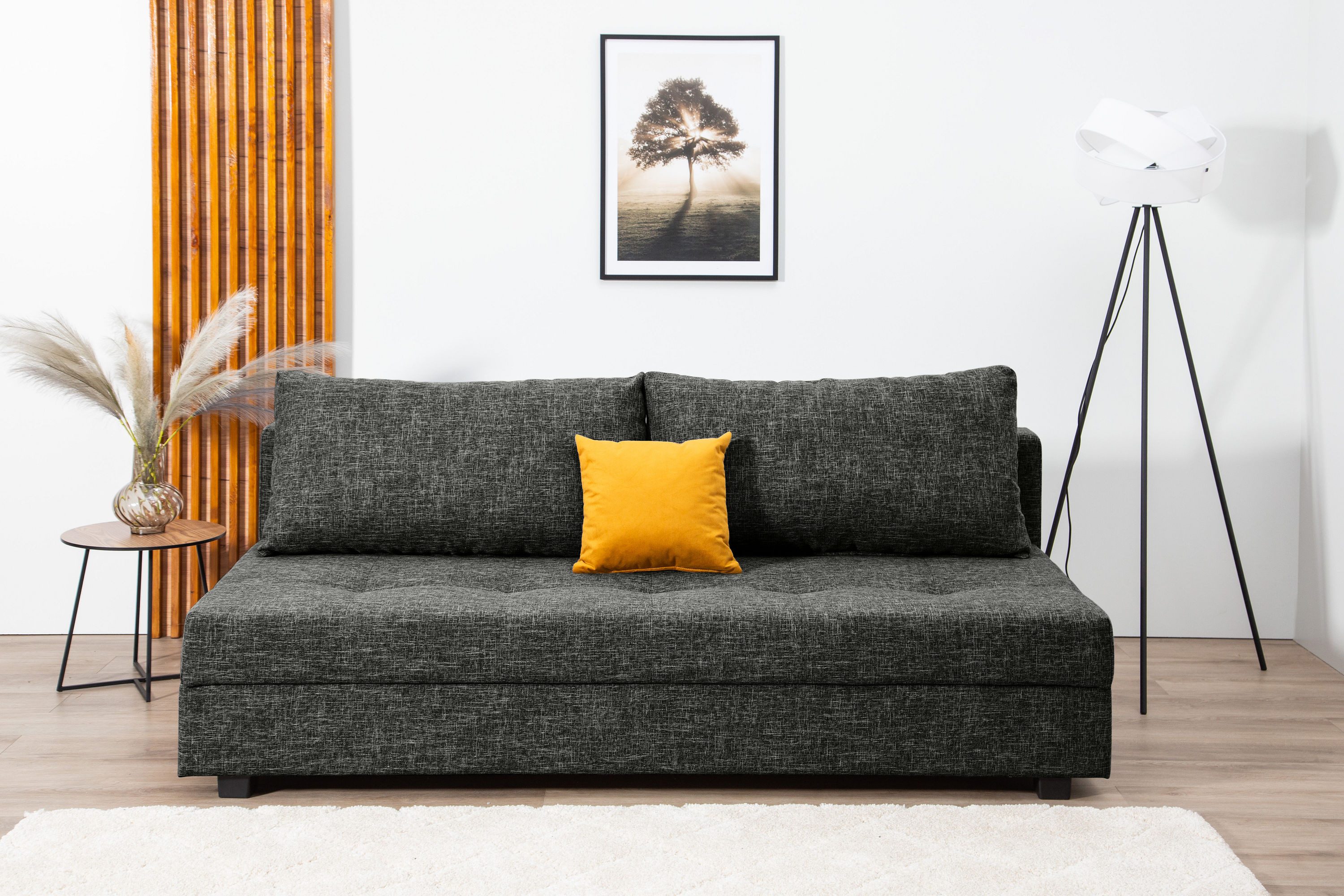 Schlafsofa DARIA inklusive Schlafunktion und Bettkasten