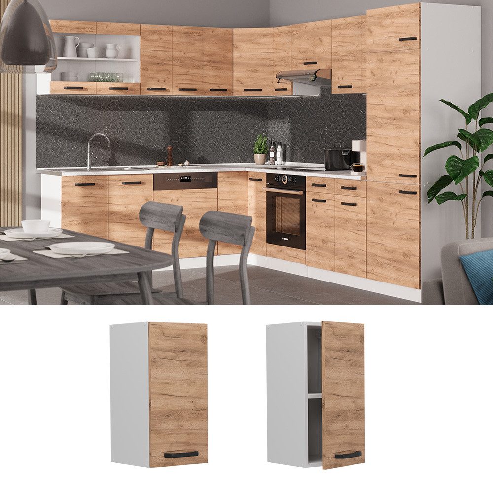 Vicco Hängeschrank R-Line, Goldkraft Eiche/Weiß, 30 günstig online kaufen