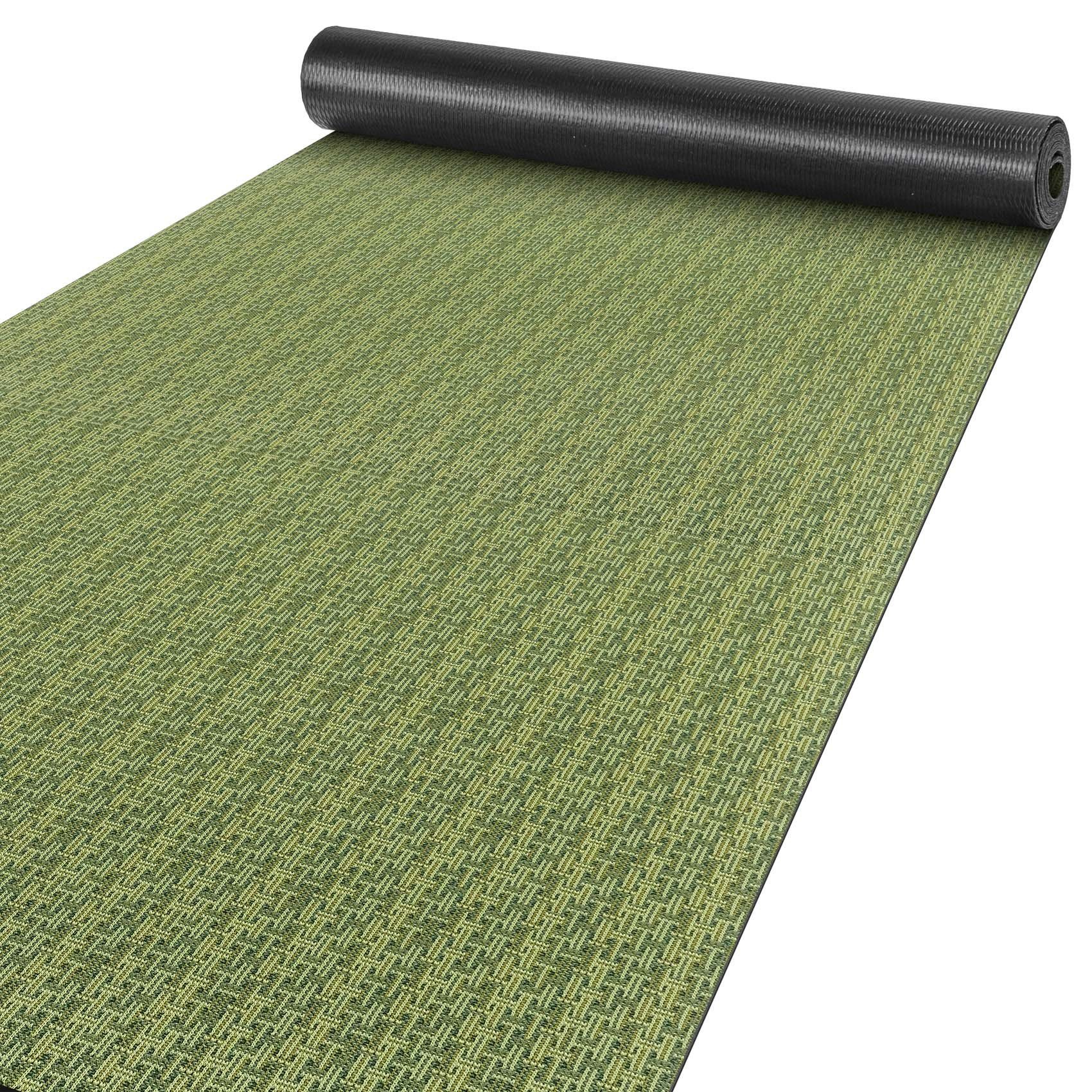 Küchenläufer Küchenläufer Läufer Küchenteppich Teppich Textil ITACA Streifen Grün, ANRO, Rechteckig, Höhe: 3 mm, Textil