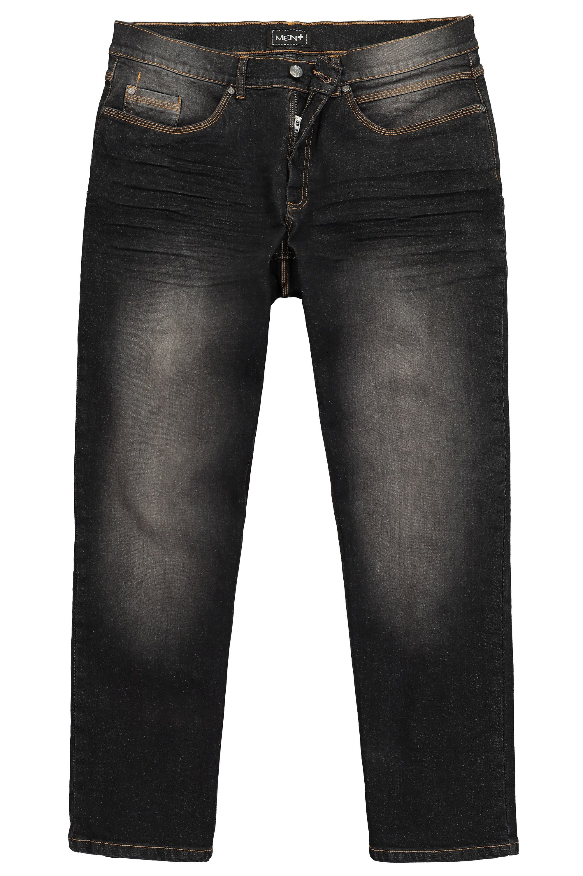 Men Plus 5-Pocket-Jeans Jeans Denim Tapered Loose Fit 5-Pocket