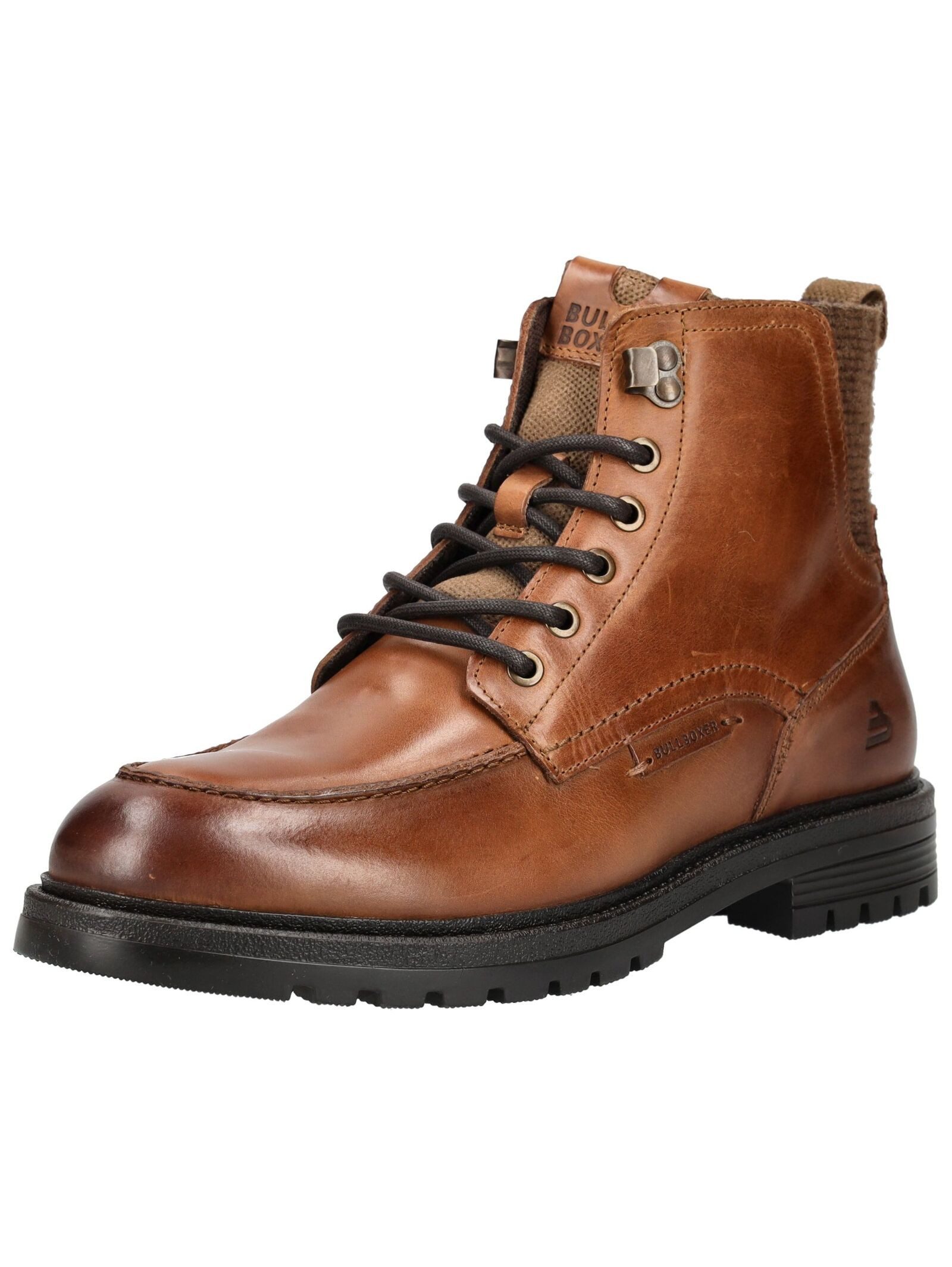 Bullboxer Stiefelette Glattleder . Schnürstiefelette