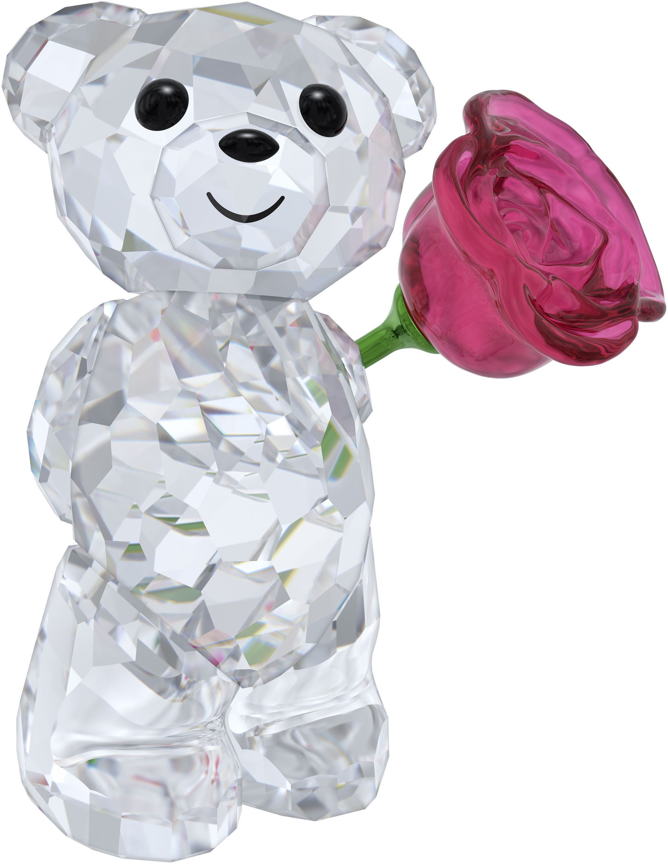 Swarovski Dekofigur Kristallfigur Sammelfigur Kris Bär Eine Rose voller Lie günstig online kaufen