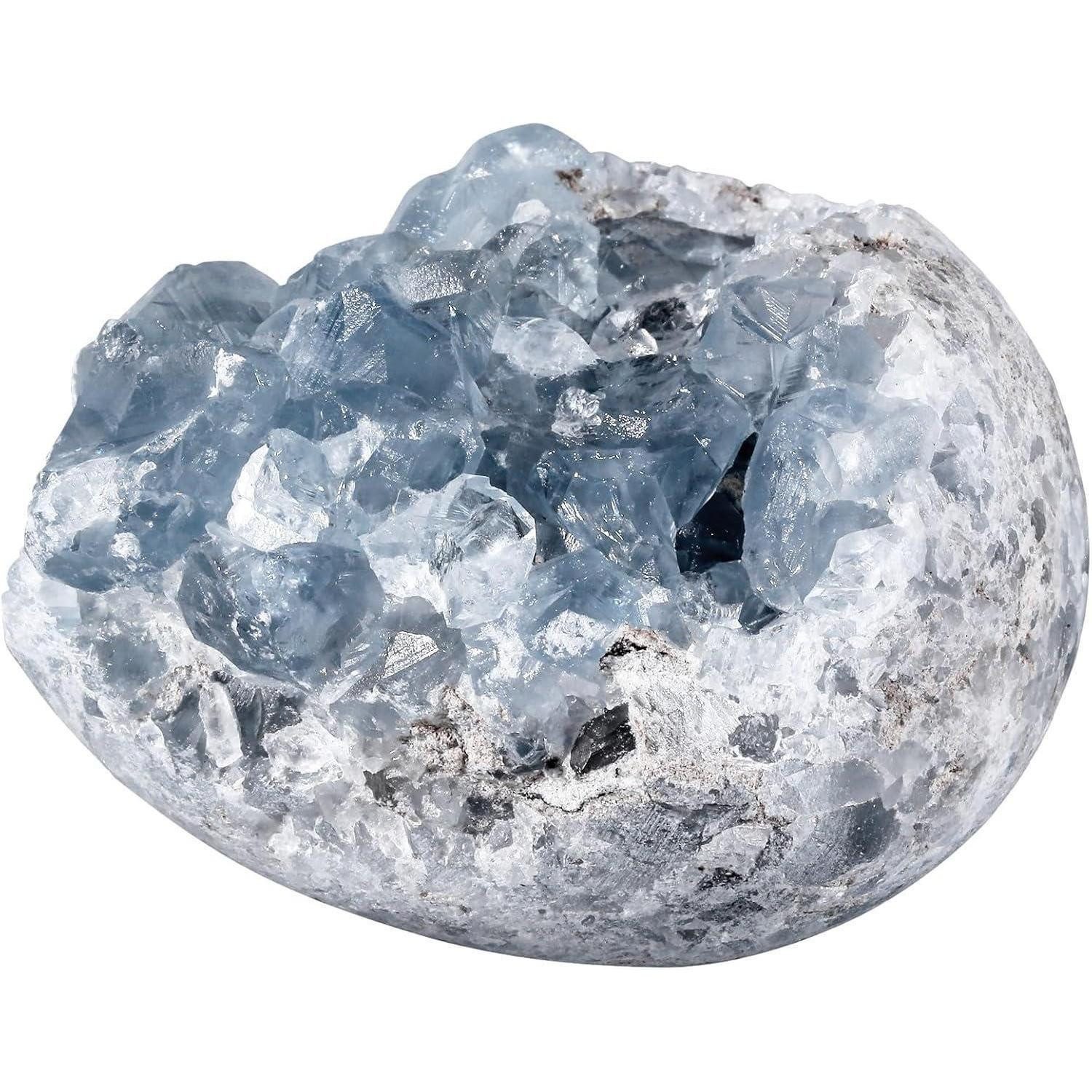 LuxusKollektion Stein Kristall Celestite Druse Rohstein Reiki Celestite Kristall XL-1