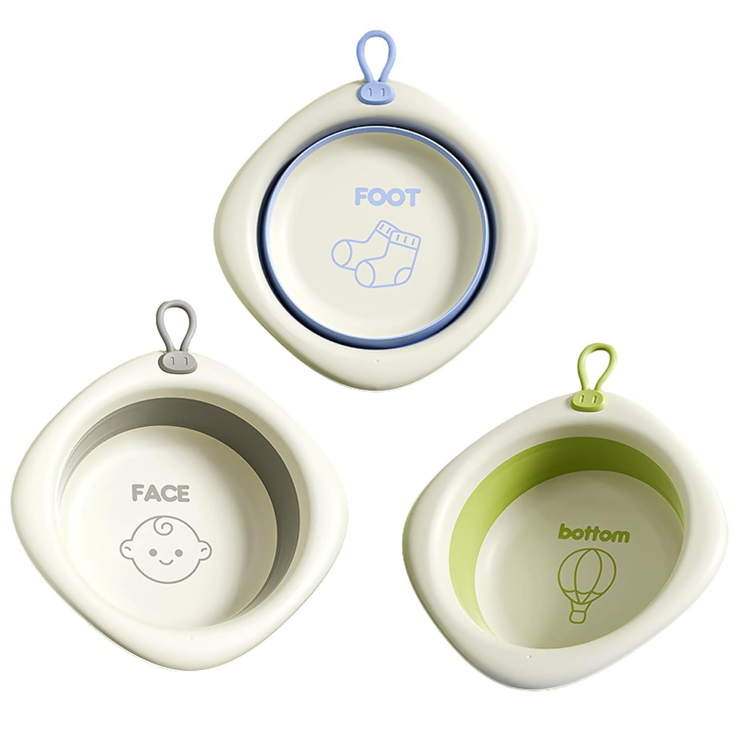 BYSURE Waschbecken (3-St), 3er-Pack faltbares Waschbecken, günstig online kaufen