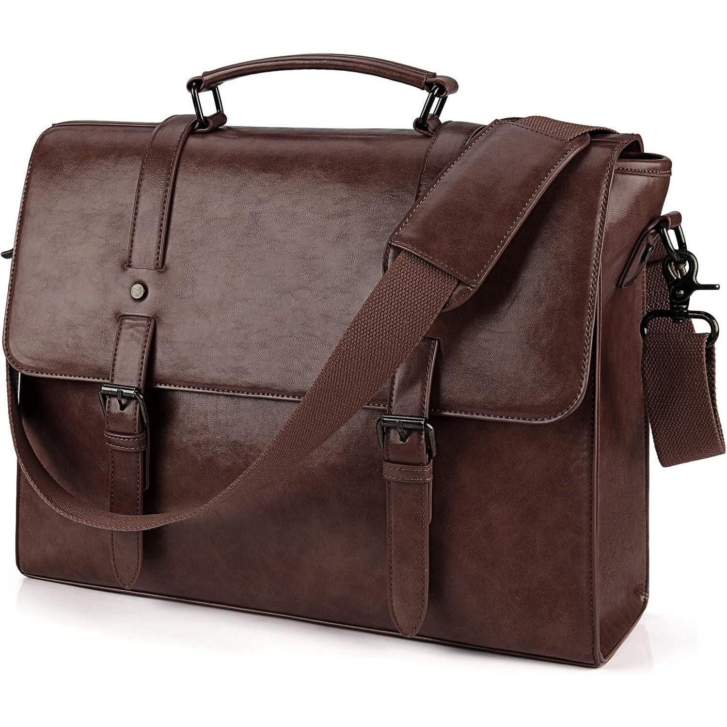 LuxusKollektion Aktentasche Umhängetasche Herren Aktentasche Laptoptasche 15.6 Zoll Wasserdicht