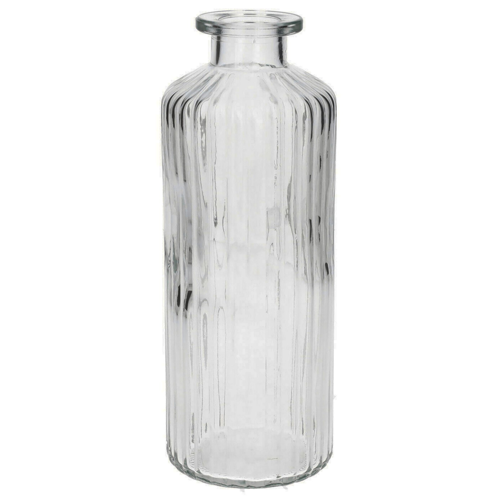 Annastore Dekovase 12 x Vasen aus Glas im Vintage-Look, Glasflaschen Deko Vasen Glasvasen Blumenvasen Flaschen Deko-Flaschen