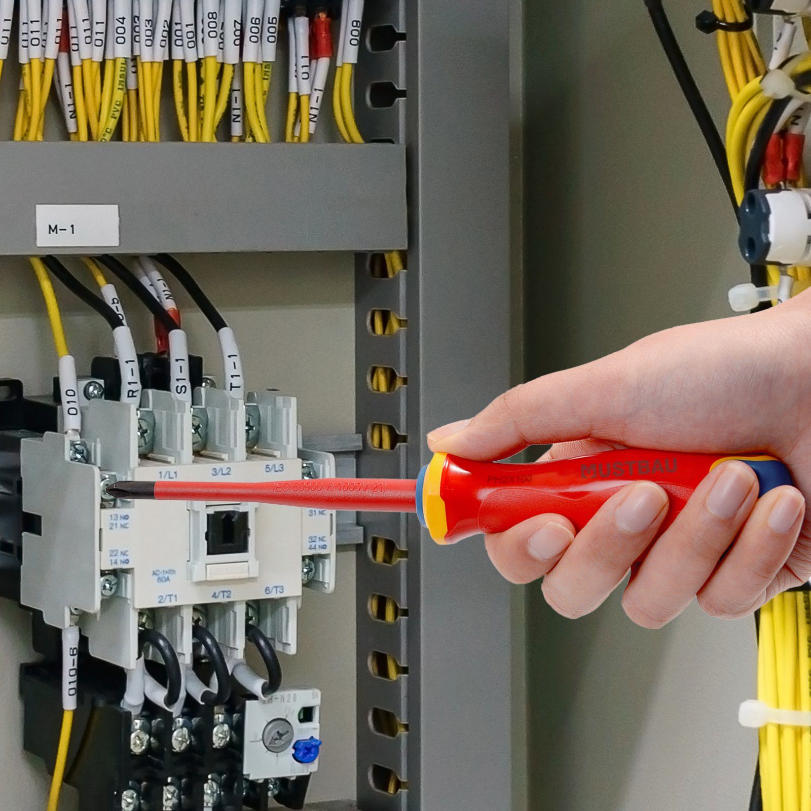 Mustbau Schraubendreher, 9-teilige Isoliert Schraubendreher-Set