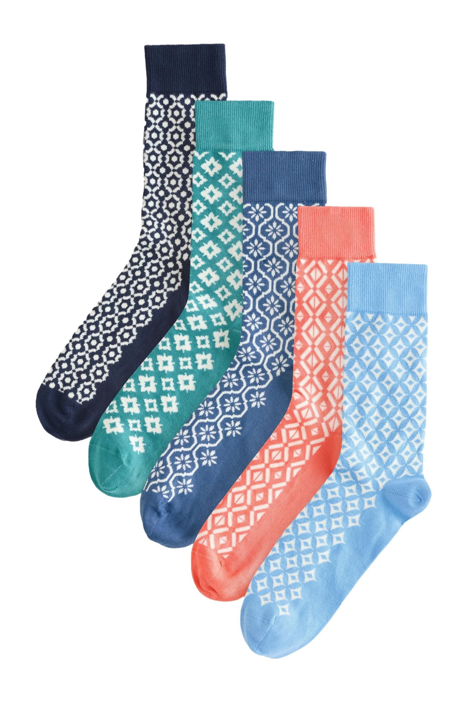 Next Kurzsocken Gemusterte Socken, 5er-Pack (5-Paar) günstig online kaufen