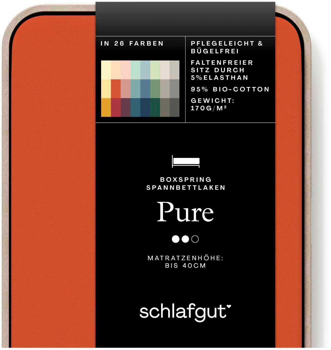 Schlafgut Spannbettlaken PURE BOXSPRING in Gr. günstig online kaufen