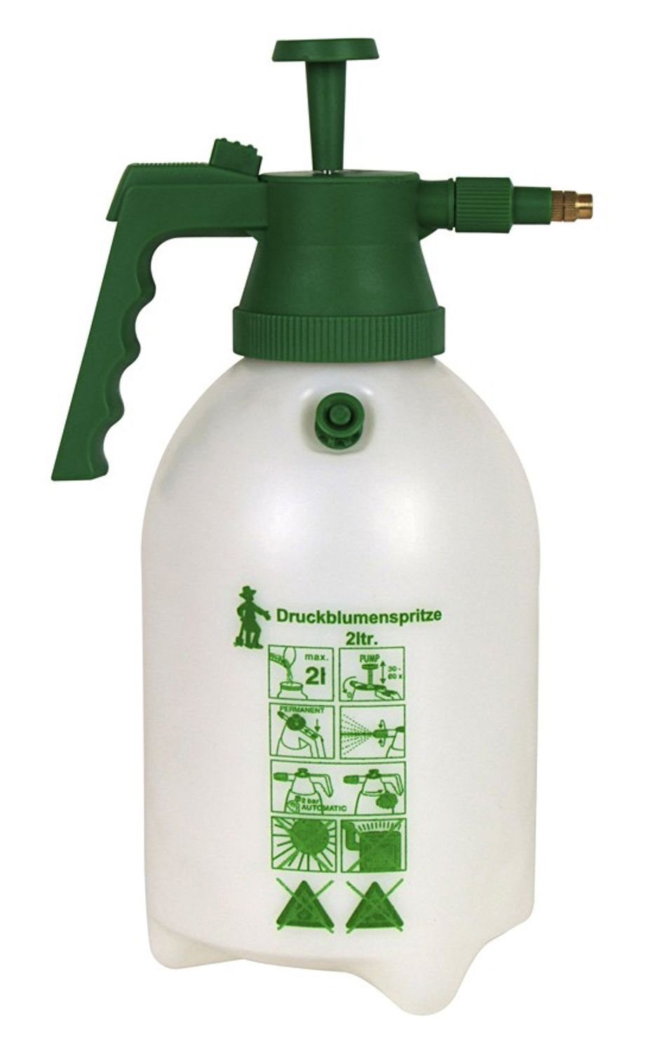 Drucksprühgerät Druckblumenspritze 2 Liter Drucksprüher Pumpsprüher Gartenspritze