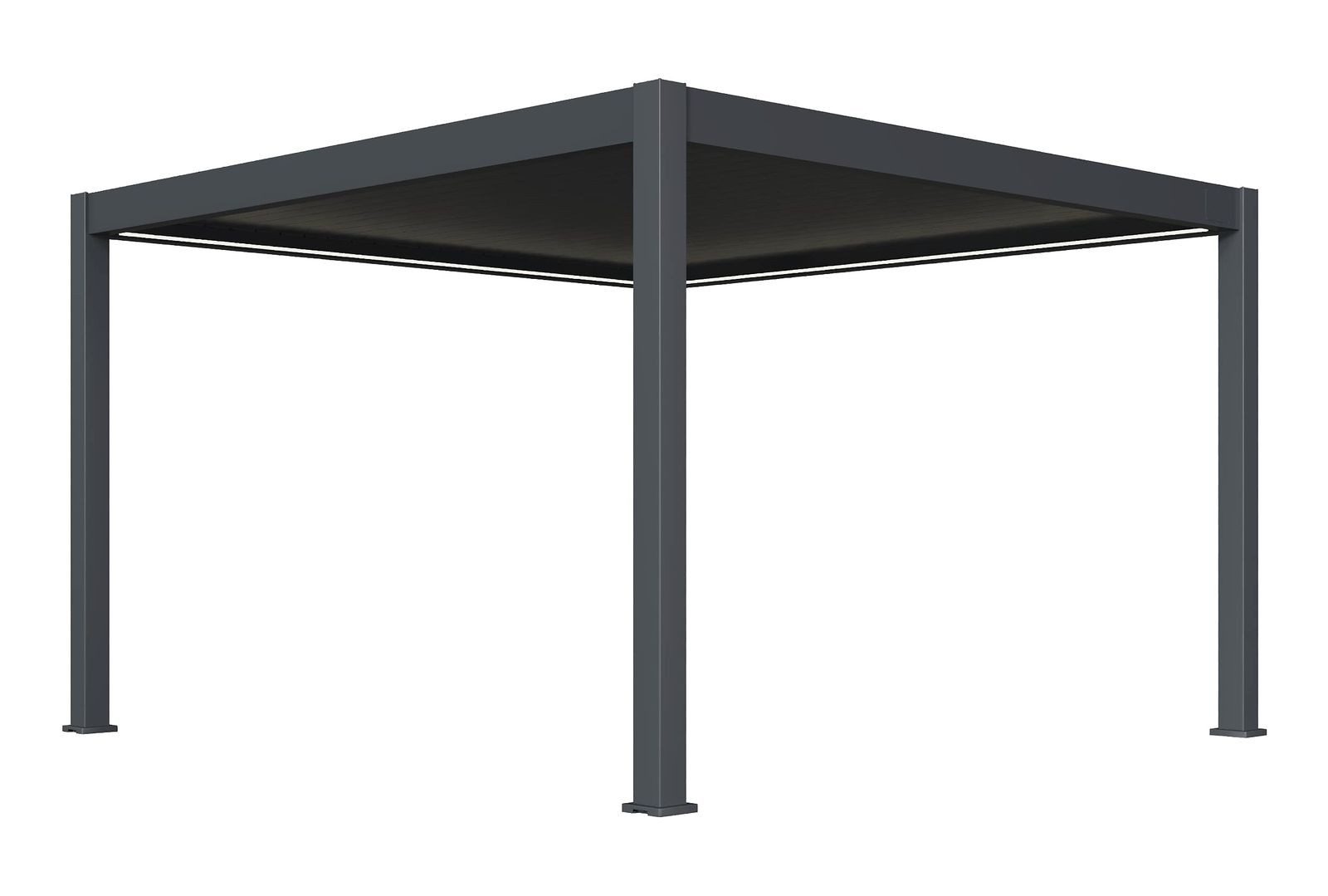 Weide Pergola Elektrischer Pavillon Deluxe Plus Aluminium 4 x 4 M Inkl. LED