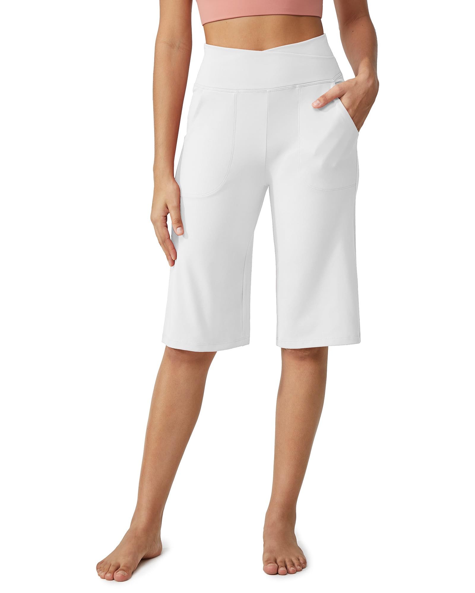 G4Free Caprihose Damen Sommer Jogginghose 3/4 Knielange High Waist Shorts W günstig online kaufen