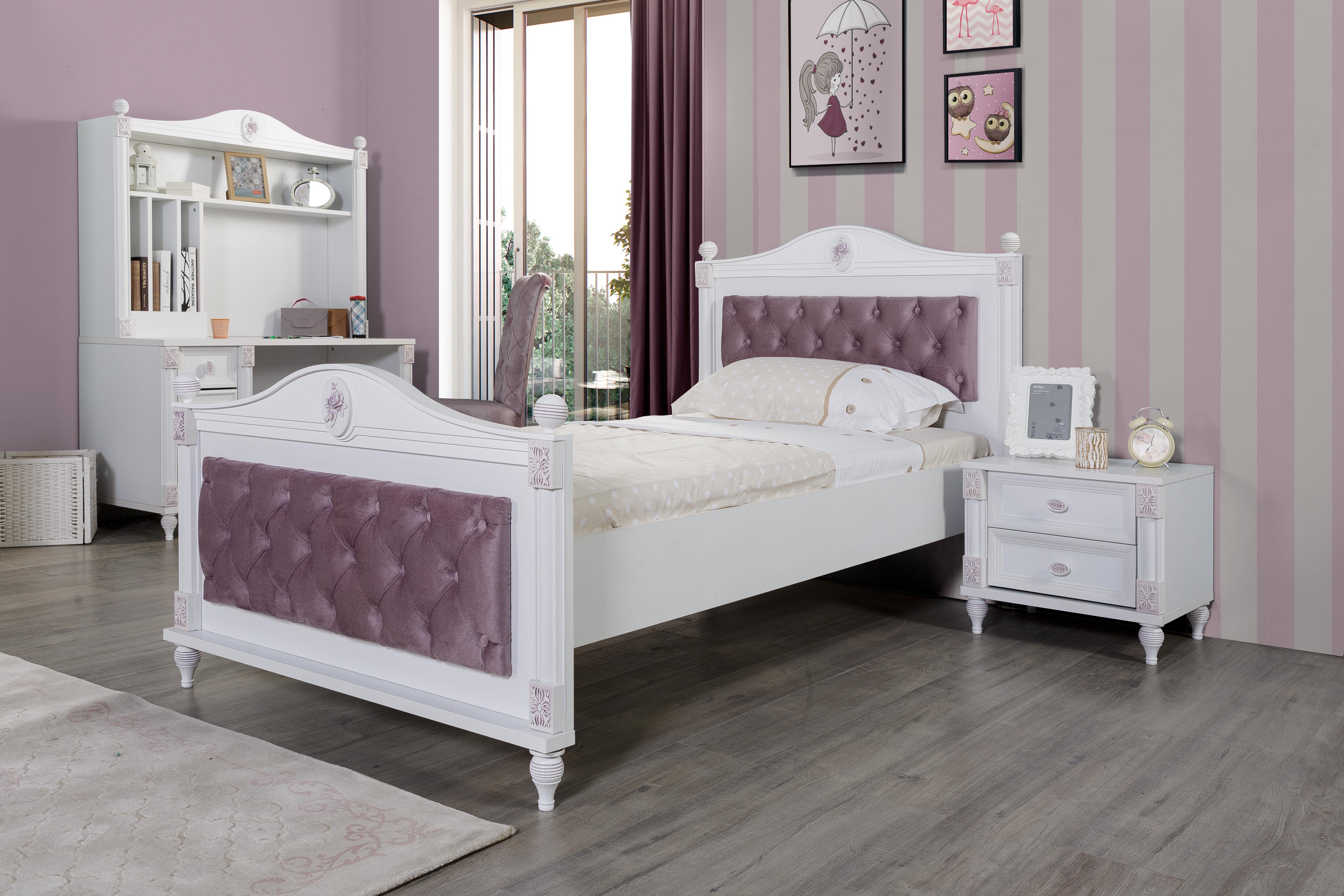 Kapa Möbel Jugendbett Goldi in 100x200 cm romantischem Design