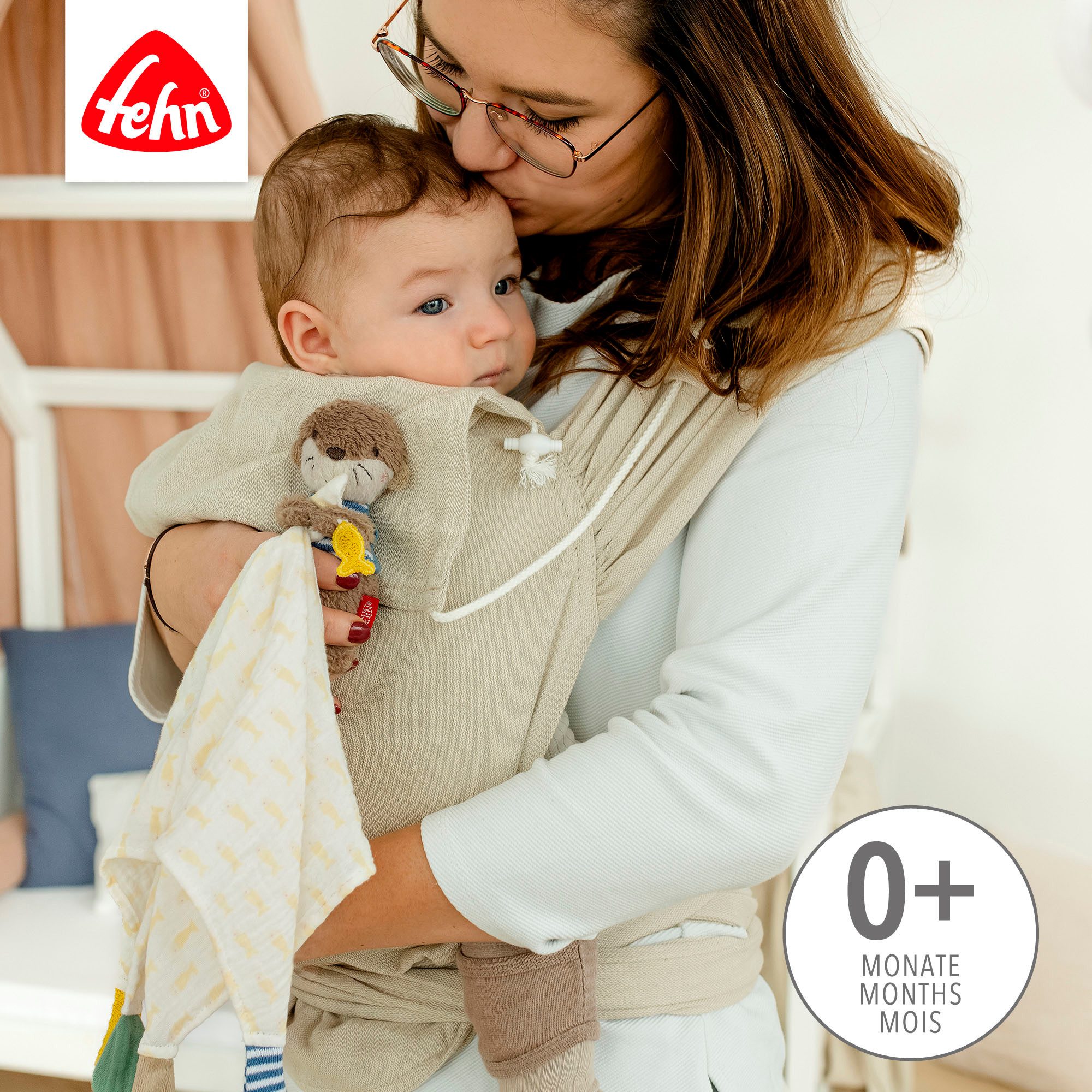 Fehn Schmusetuch Otter Theo, Musselin