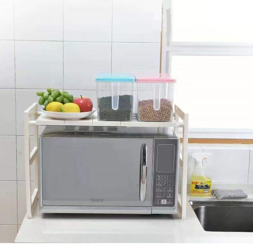 Creliv Küchenregal Ausziehbar + Höhenverstellbar – Organizer mit/ohne Schublade, 2 Ebenen – Bild 5 von 5