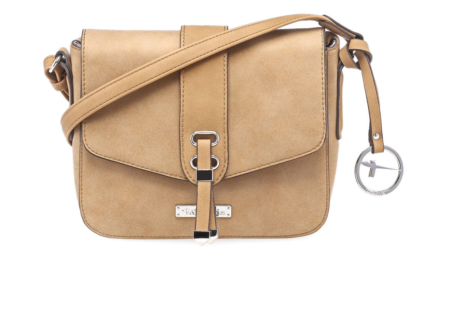 (Set), Bag S Ösen schmückende Umhängetasche Tamaris Damen Umhängetasche, Vina Crossbody camel