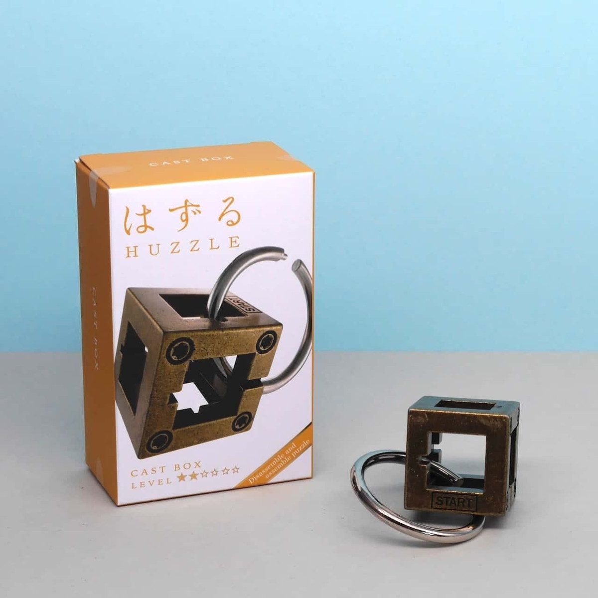 Hanayama Spiel HUZZLE CAST BOX - spannendes Rätsel, Knobelspiel, Metallpuzzle