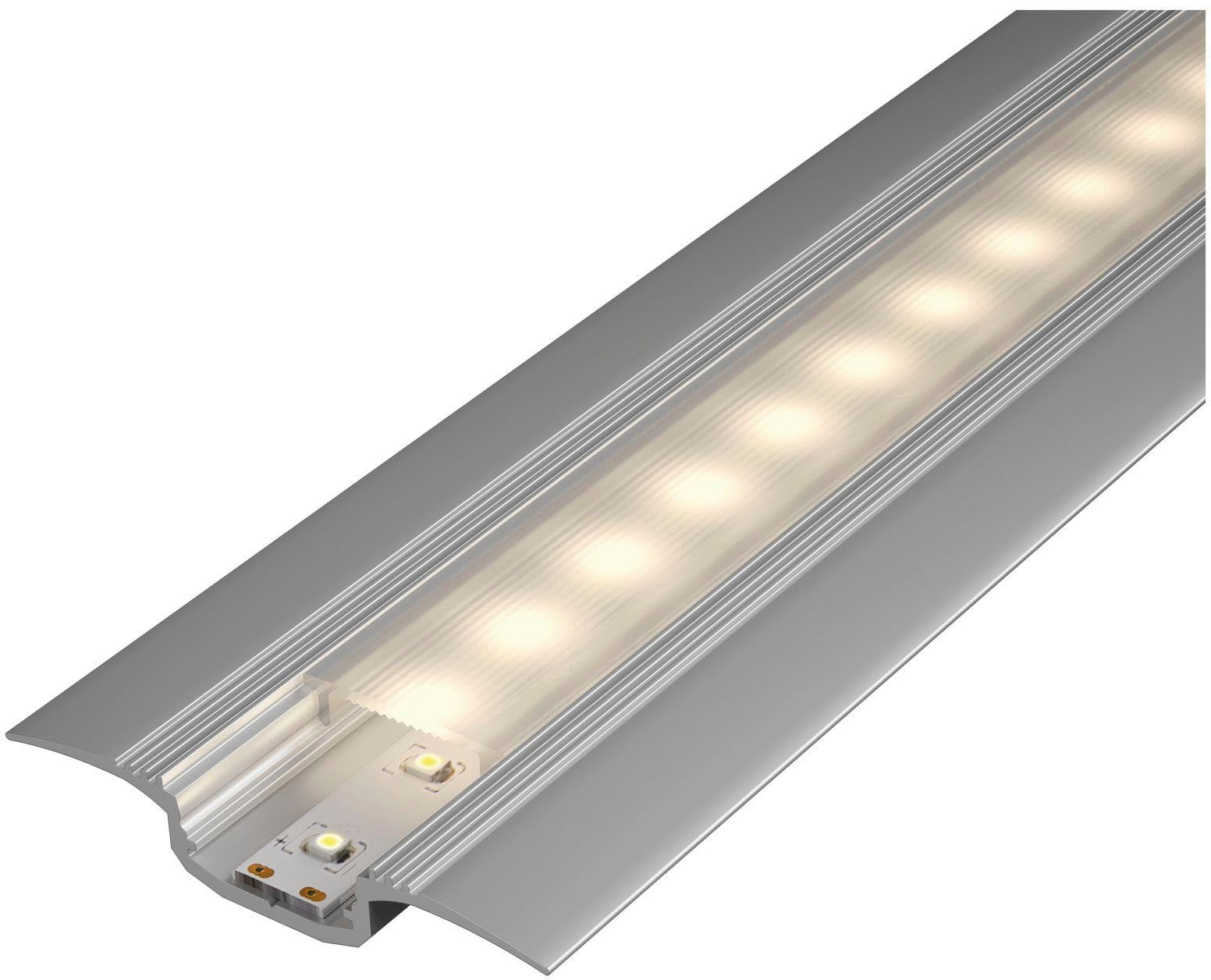 LED-Streifen Nicht 100cm eloxiert, Paulmann LED-Strips Passende gleich mit Profil Step Diffusor vergessen: mitbestellen! Alu
