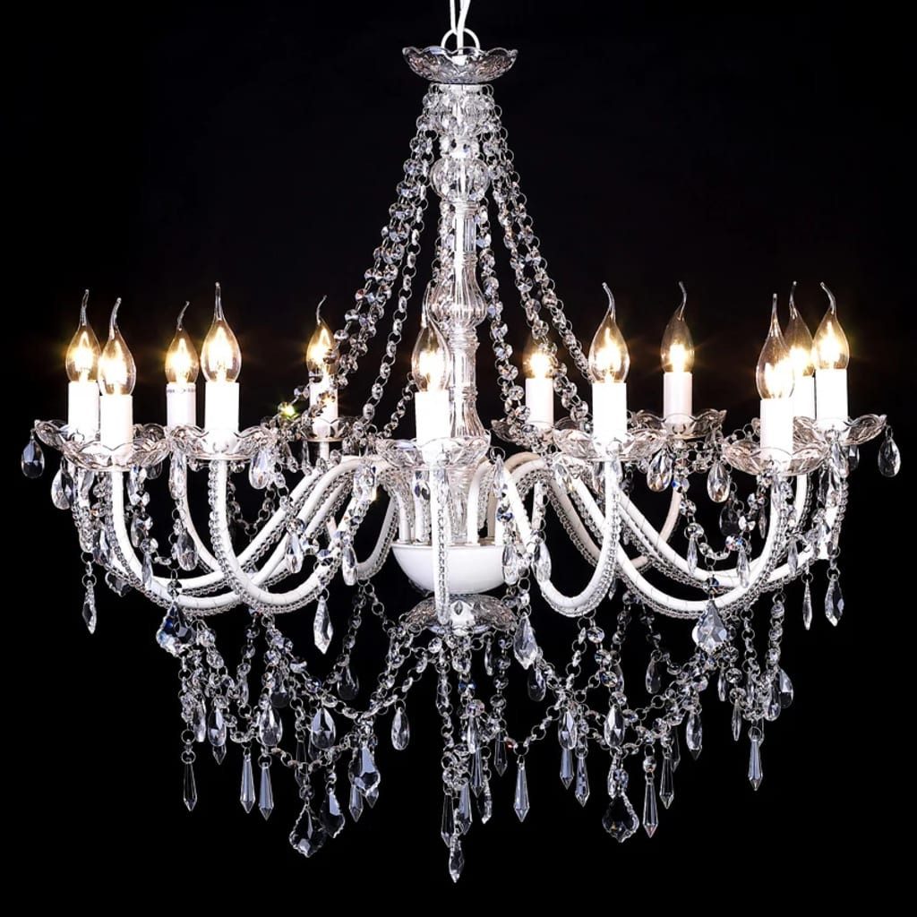 vidaXL Deckenleuchten Lampe Kronleuchter Leuchter Deckenlampe Deckenleuchte Hängelampe 12-fl