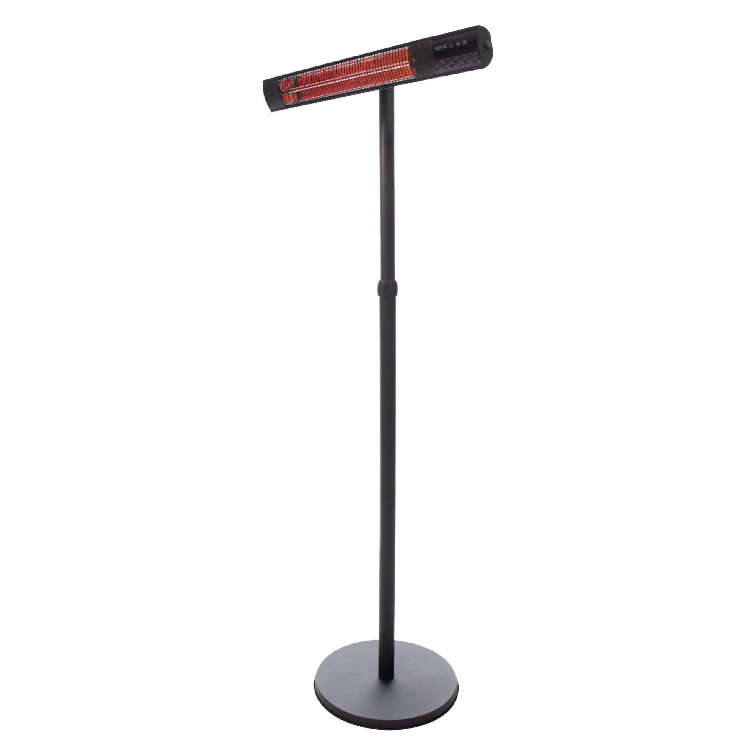 SUNRED® heat systems Heizstrahler SUNRED® Stand-Infrarot-Heizstrahler Dark Standing Black 2500 Watt