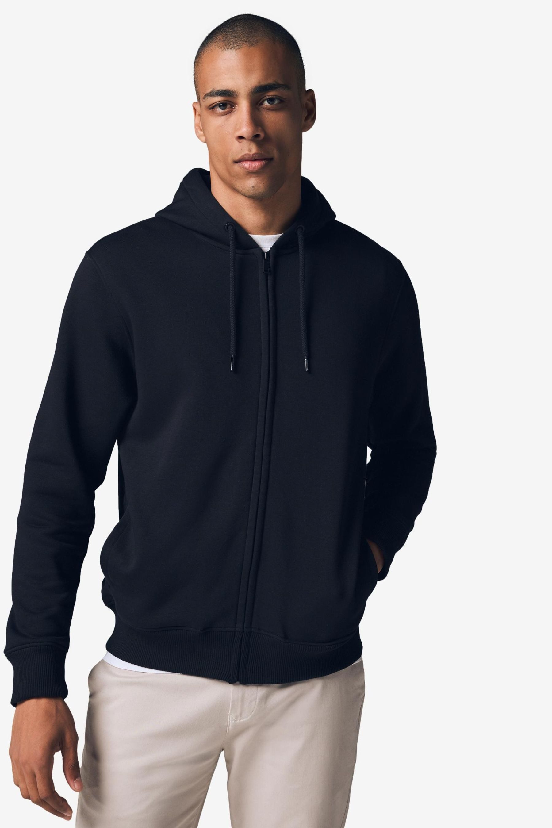 Next Kapuzensweatjacke Premium-Kapuzenjacke mit hohem Baumwollanteil günstig online kaufen