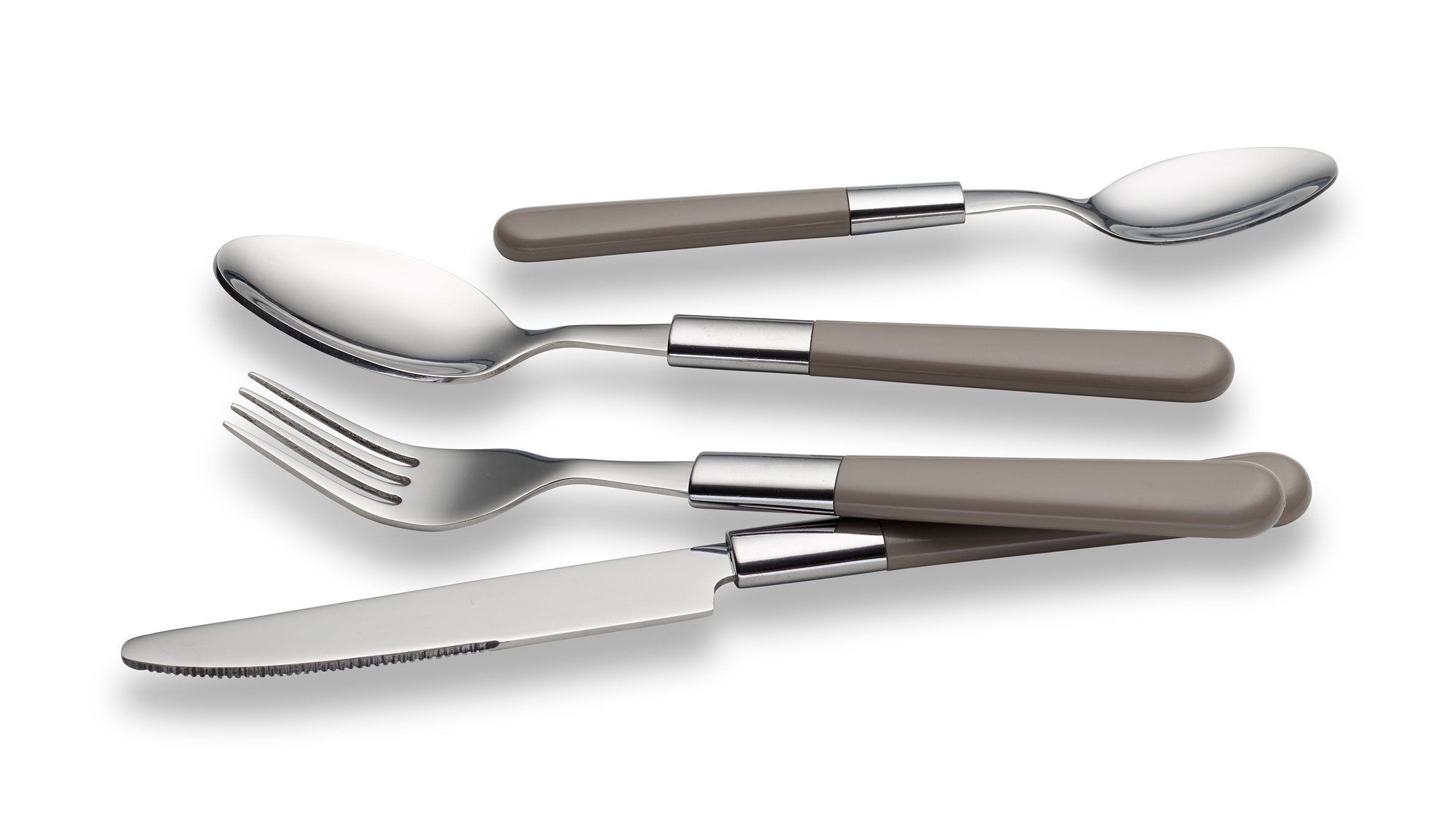 ECHTWERK Besteck-Set Bistro Besteckset 16tlg. (16-tlg), 4 Personen, Edelstahl 18/10, Kunststoff, mit Kunststoffgriffen aus hochwertigem Edelstahl für 4 Personen – Bild 3 von 5