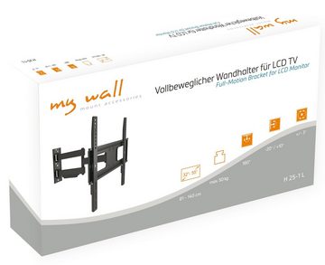 my wall H25-1L TV-Wandhalterung, (bis 55 Zoll, Packung, 1-teilig, Vollbeweglicher Wandhalter für LCD TV)