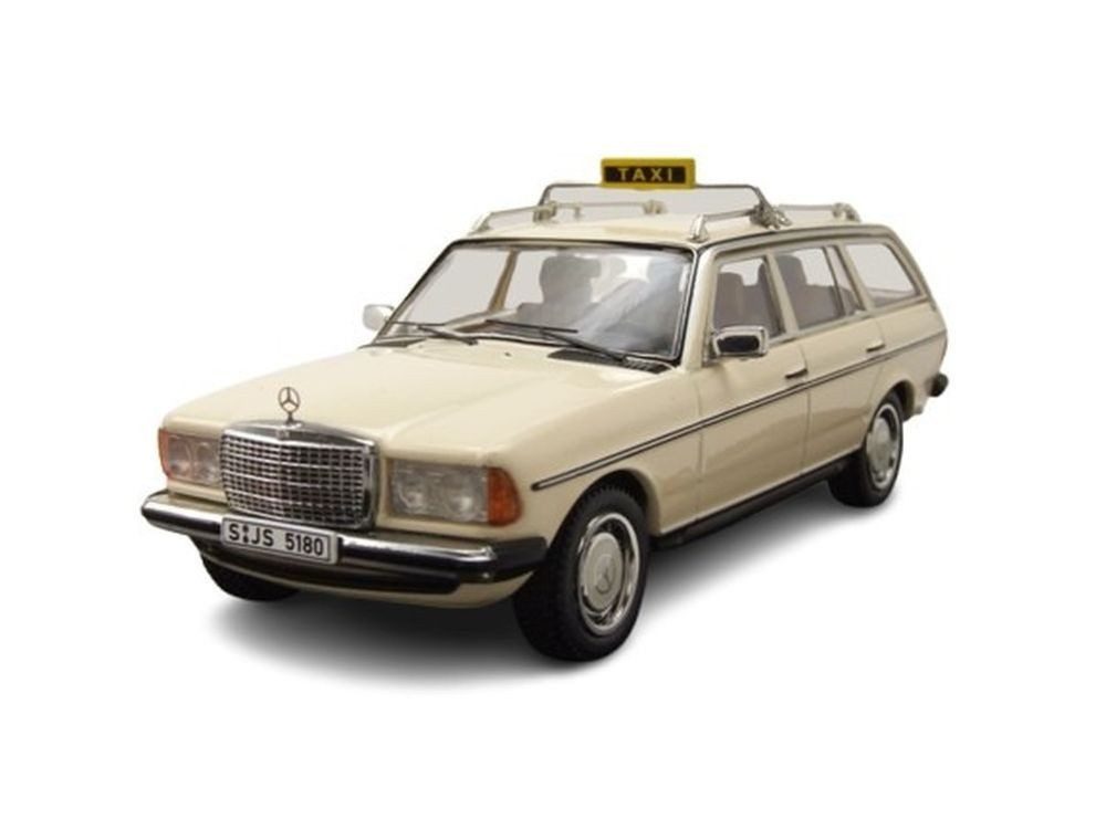 ixo Models Modellauto Mercedes 200 T S123 Kombi Taxi 1979 beige, Maßstab 1:43