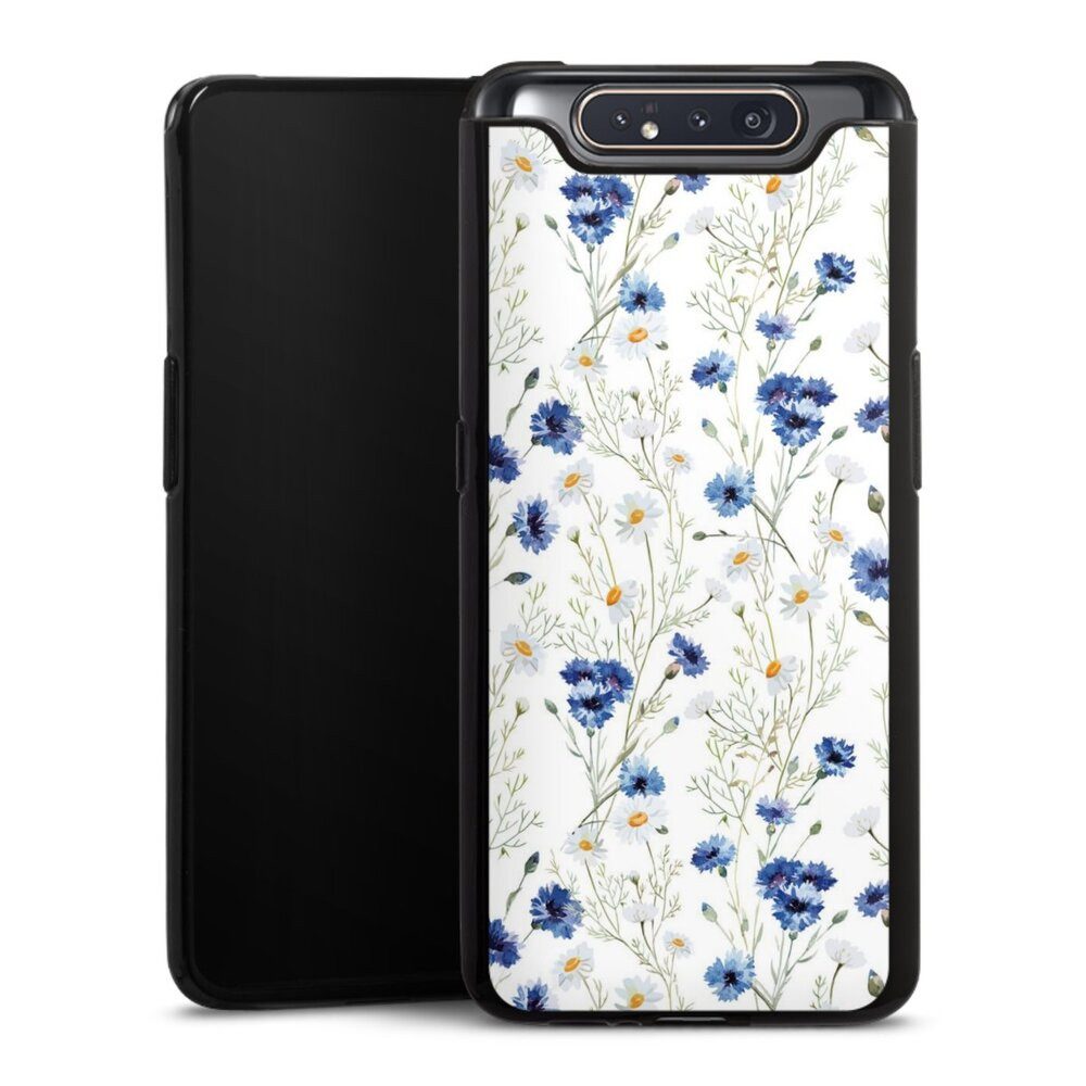 DeinDesign Handyhülle Muster Blume Blumen Flower Pattern 6, Samsung Galaxy A80 Silikon Hülle Bumper Case Handy Schutzhülle