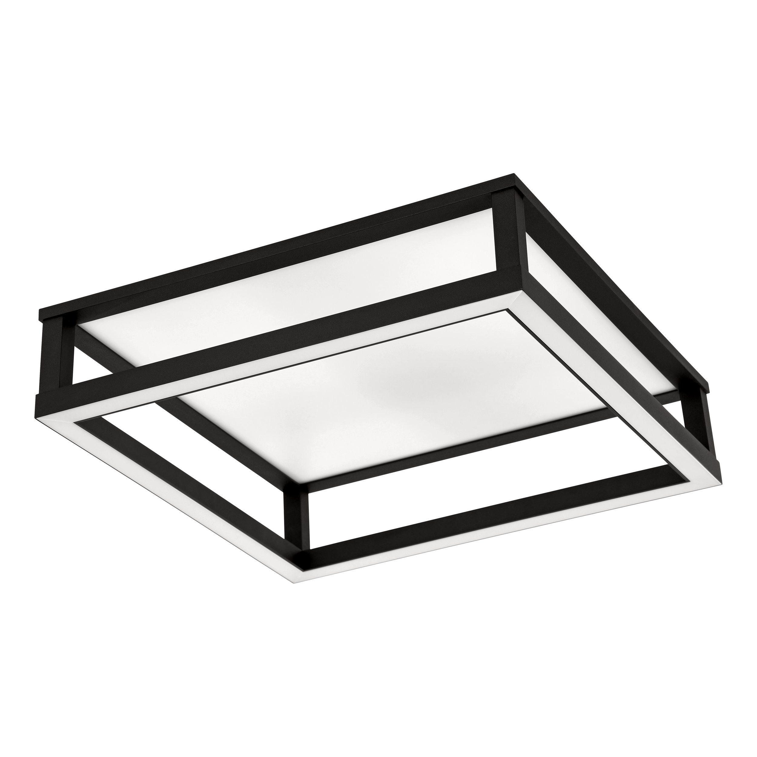 EGLO LED Deckenleuchte Macellara, Leuchtmittel inklusive, LED-Deckenleuchte CCT/dimmbar 45x45cm 3880lm