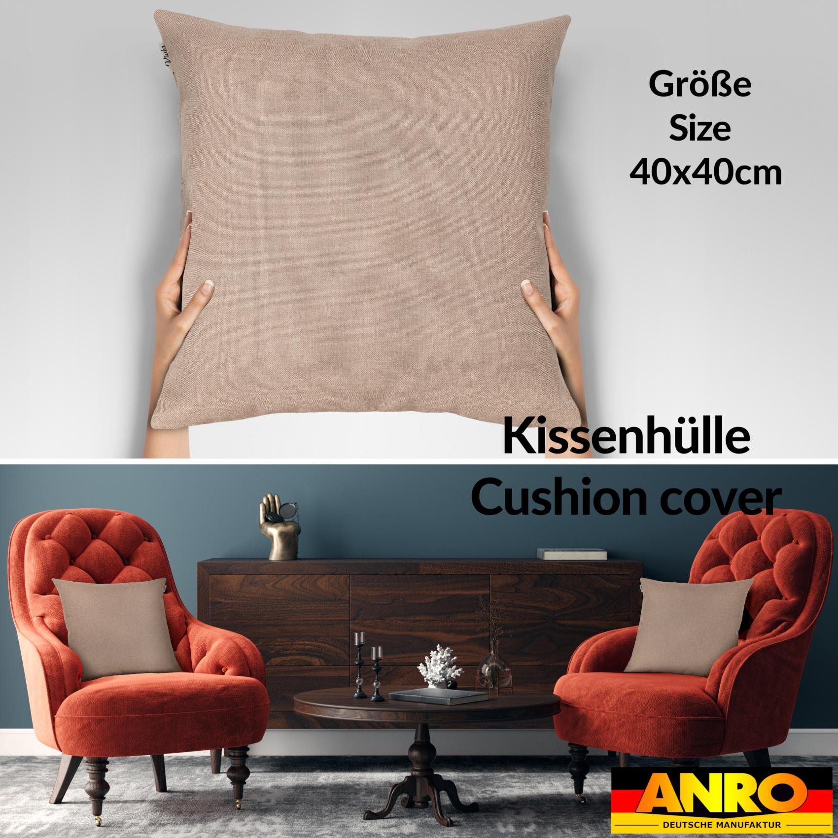 Kisska Dekokissen Kissenhülle TIZI MIT oder OHNE Füllung Kissenbezug Zierkissen, Kissenüberzug - Kissenhusse ohne Füllung 50x30cm Tizi Leinen-Optik – Bild 4 von 5