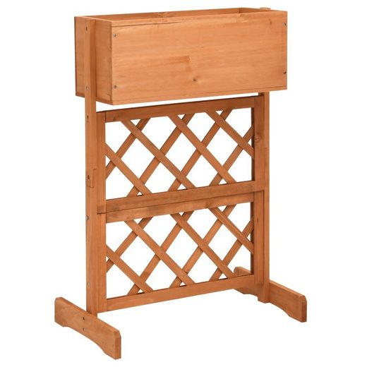 vidaXL Hochbeet »GartenSpalier mit Blumenkasten Orange 45x30x74 cm