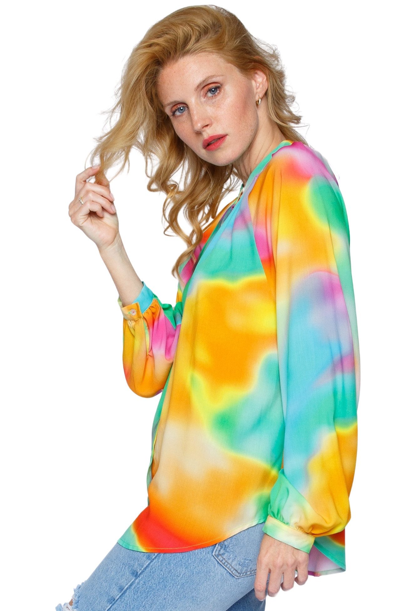 Emily Van Den Bergh Schlupfbluse Damenbluse 8237