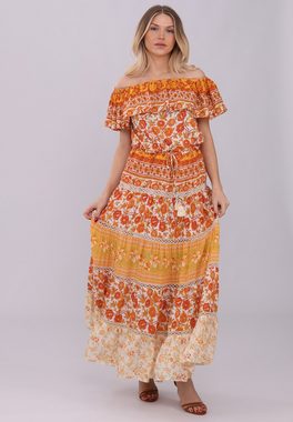 YC Fashion & Style Sommerkleid "Boho-Sommertraum Carmen Maxikleid" Alloverdruck, Boho, Hippie