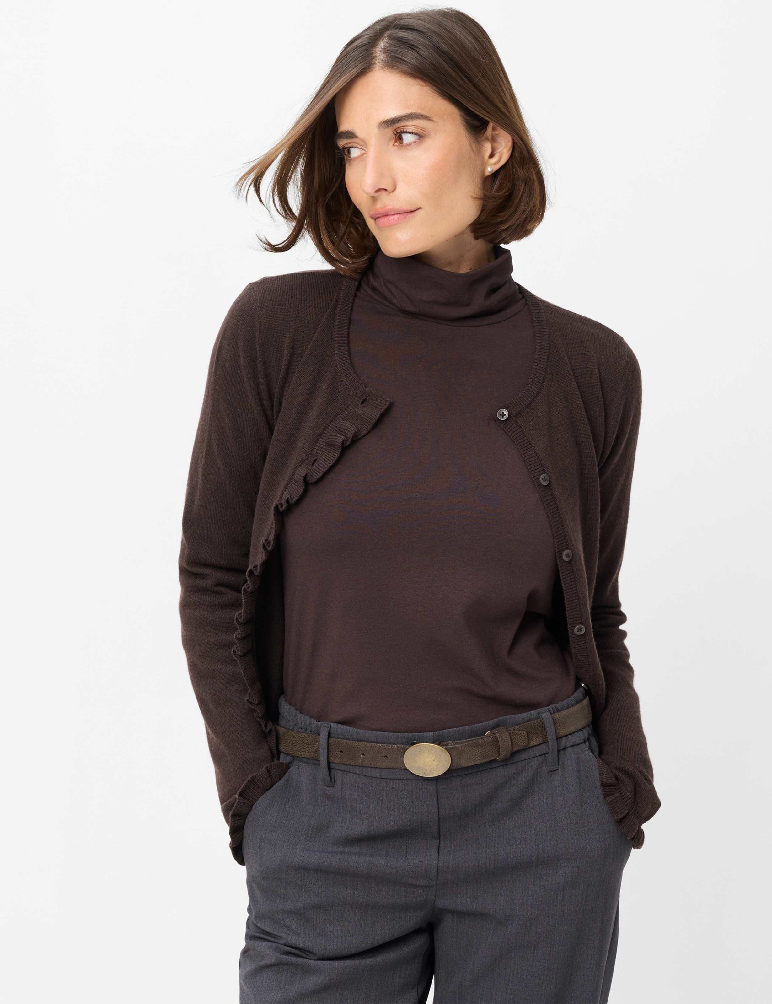 Brax Sweatshirt Style CARINA L Jersey: Langarmshirt im Baumwollmix – Bild 3 von 5