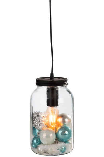 Dekolicht MURAL, 1-flammig, Schwarz, Kunststoff, Glas, ohne Leuchtmittel, Hängeleuchte, Hängelampe